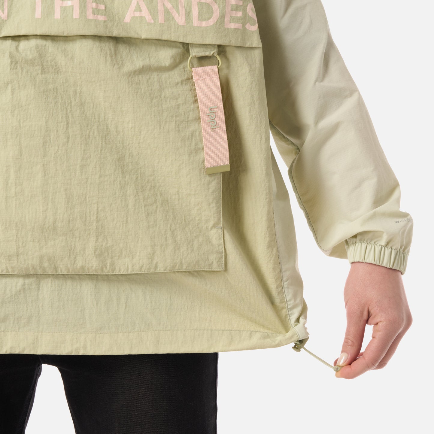 Chaqueta Mujer WindCity WindBreaker 1/4 Zip Jacket Verde Claro Lippi