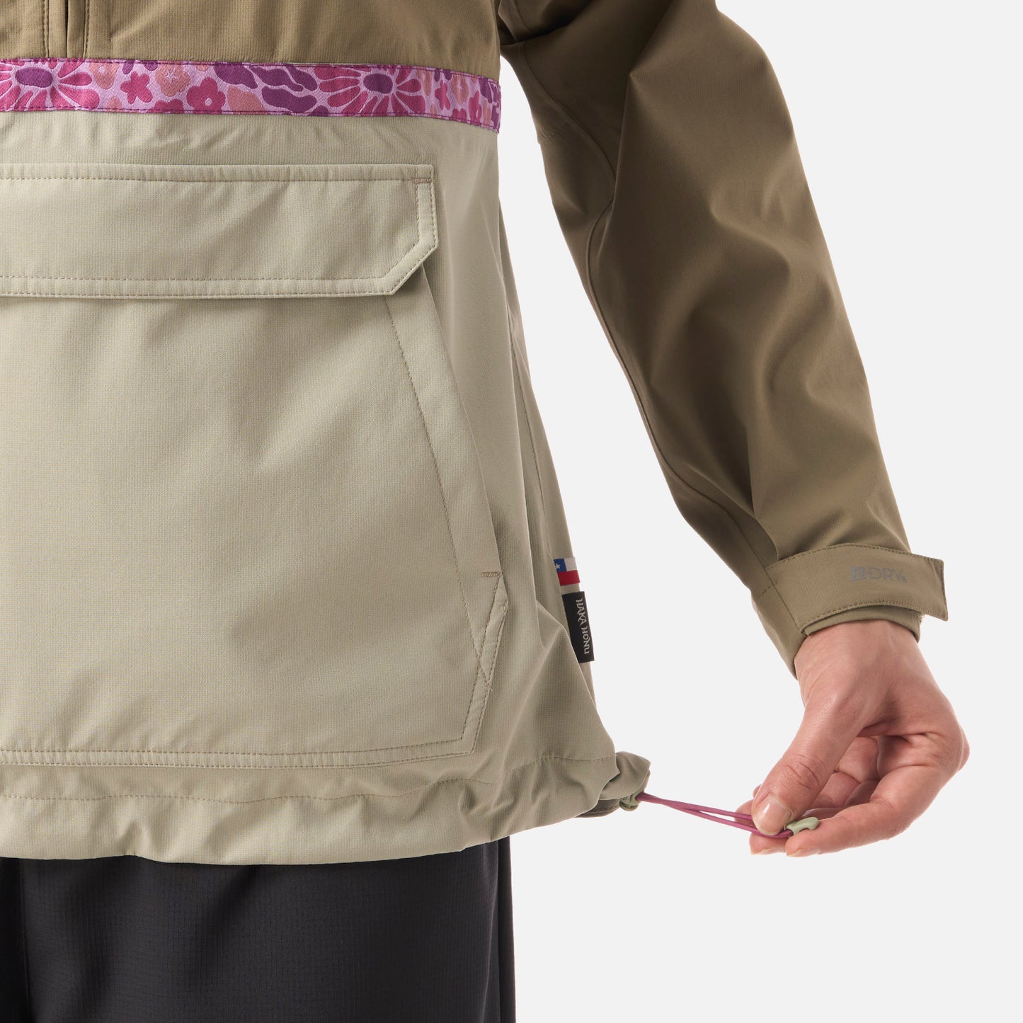 Chaqueta Mujer Viento Norte 14 Zip Verde Oliva Haka Honu