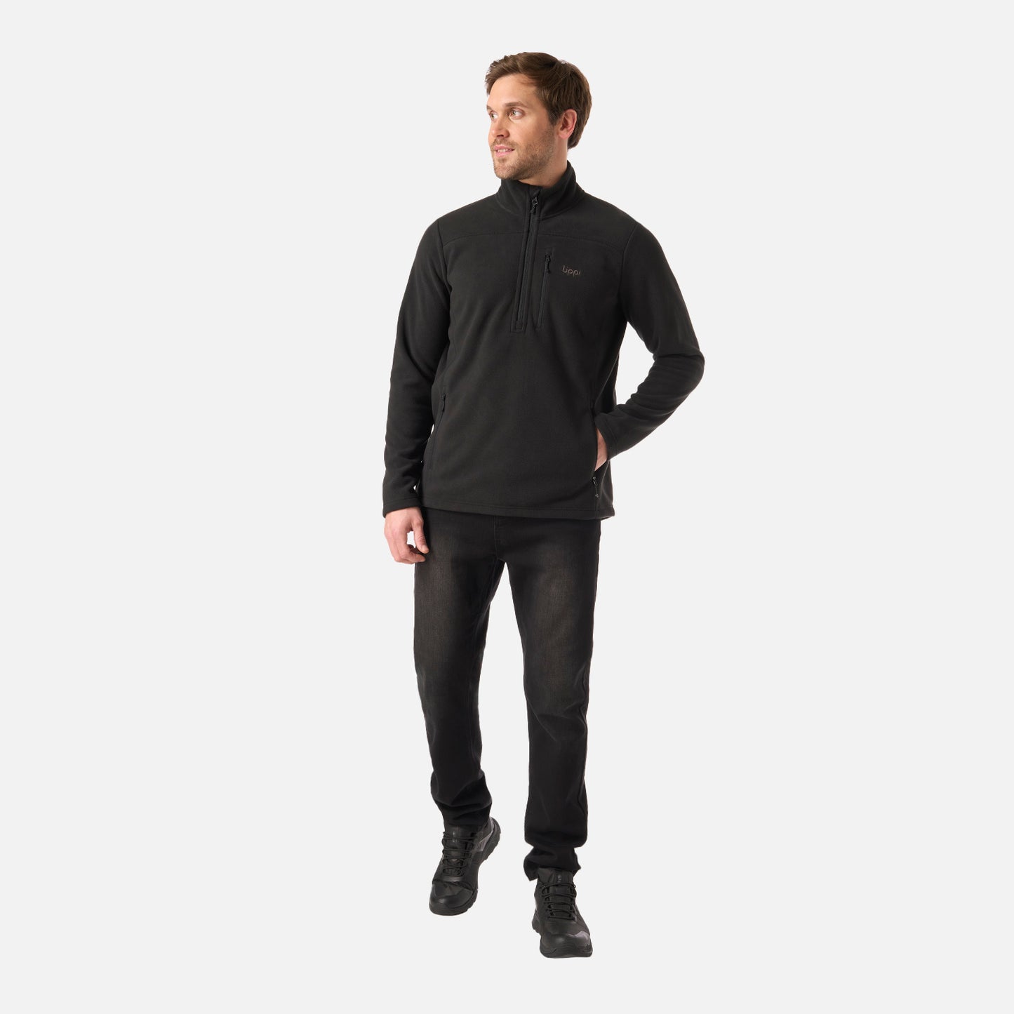 Polar Hombre Paicavi Therm-Pro 1/4 Zip Jacket Negro Lippi
