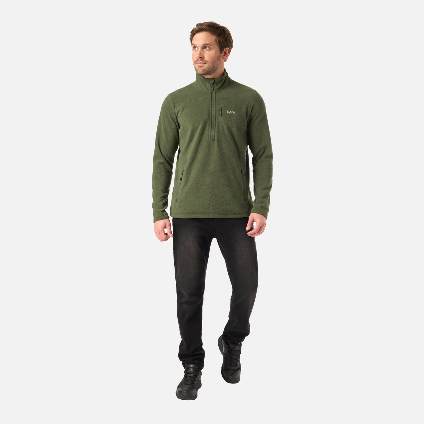 Polar Hombre Paicavi Therm-Pro 1/4 Zip Jacket Verde Musgo Lippi