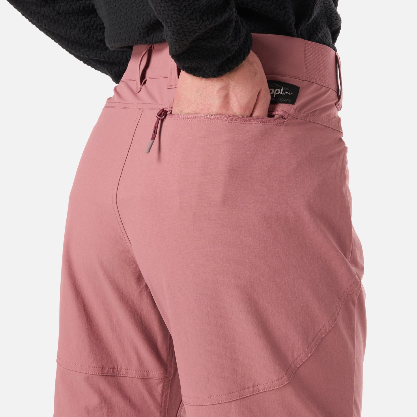 Pantalón Mujer Lennox Q-Dry Mix-2 Pants Rosa Oscuro Lippi