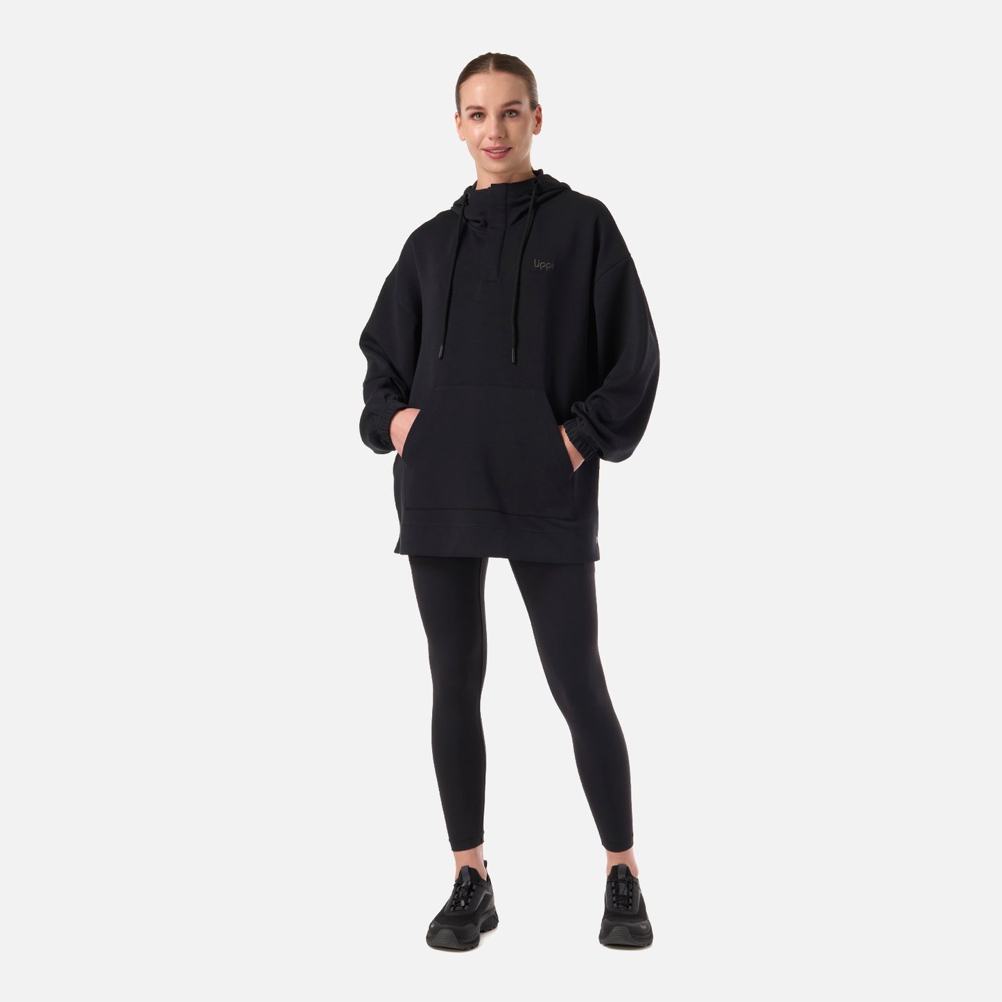 Polerón Mujer CityScape Hoody Sweatshirt Negro Lippi