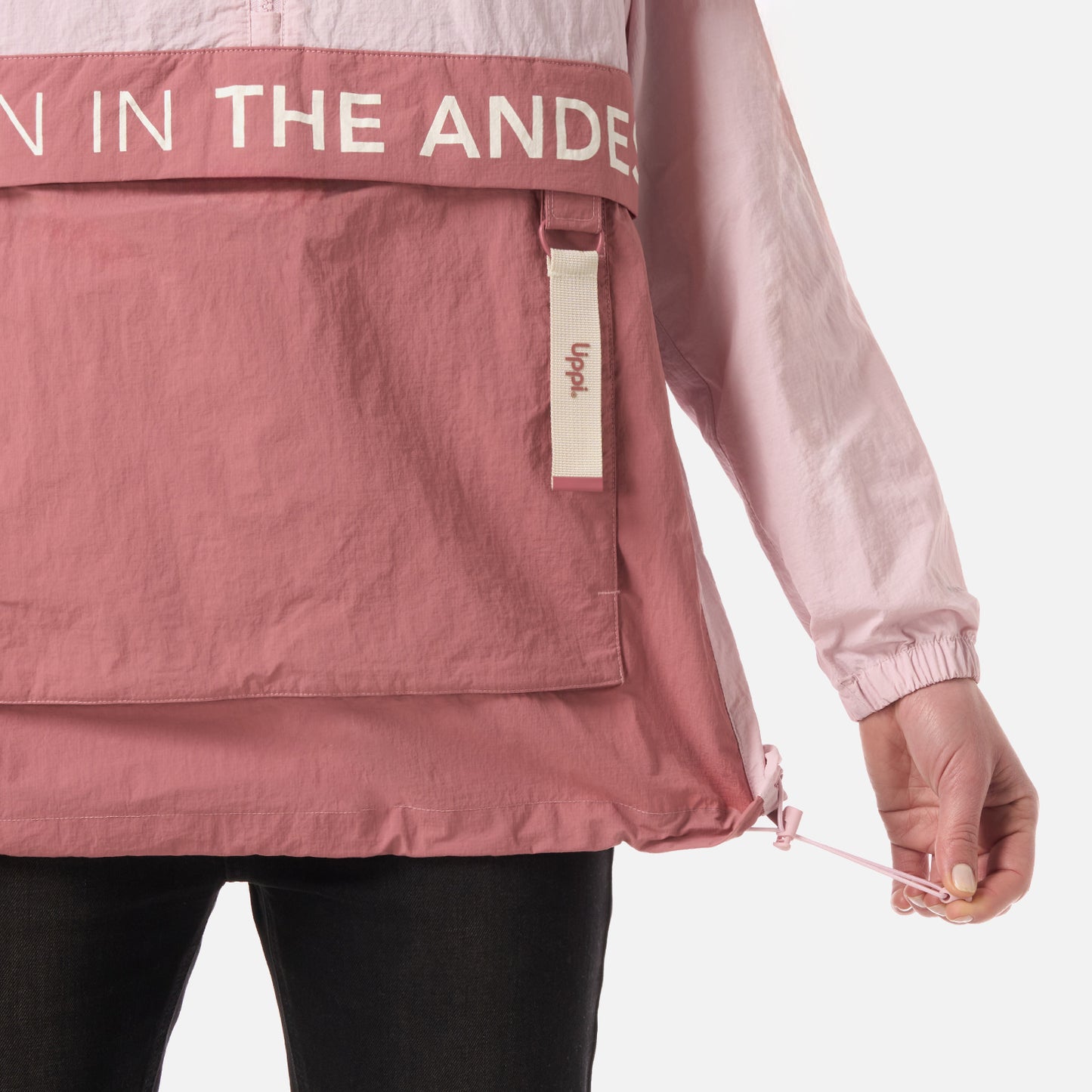 Chaqueta Mujer WindCity WindBreaker 1/4 Zip Jacket Rosa Claro Lippi