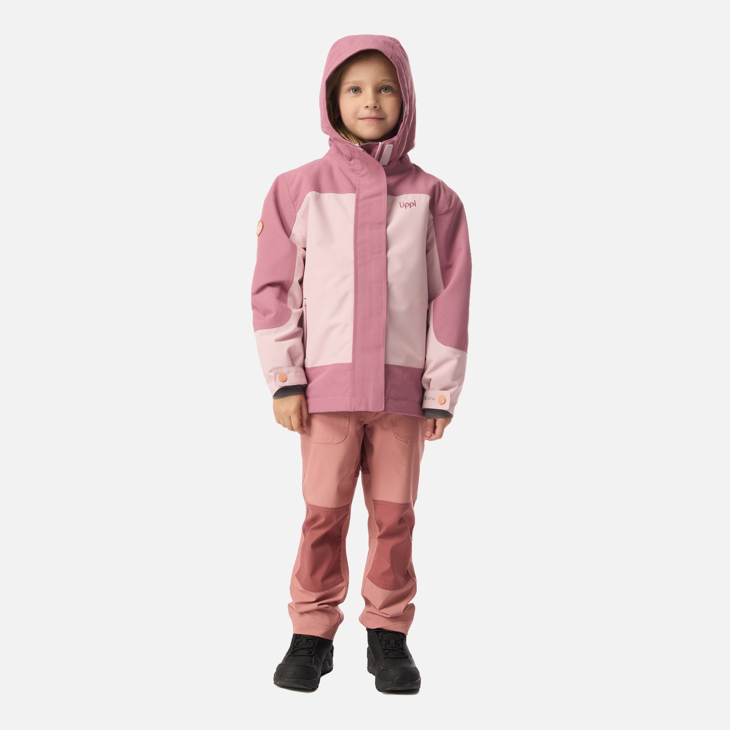 Chaqueta Niña Andes B-Dry Hoody Jacket Rosa Claro Lippi