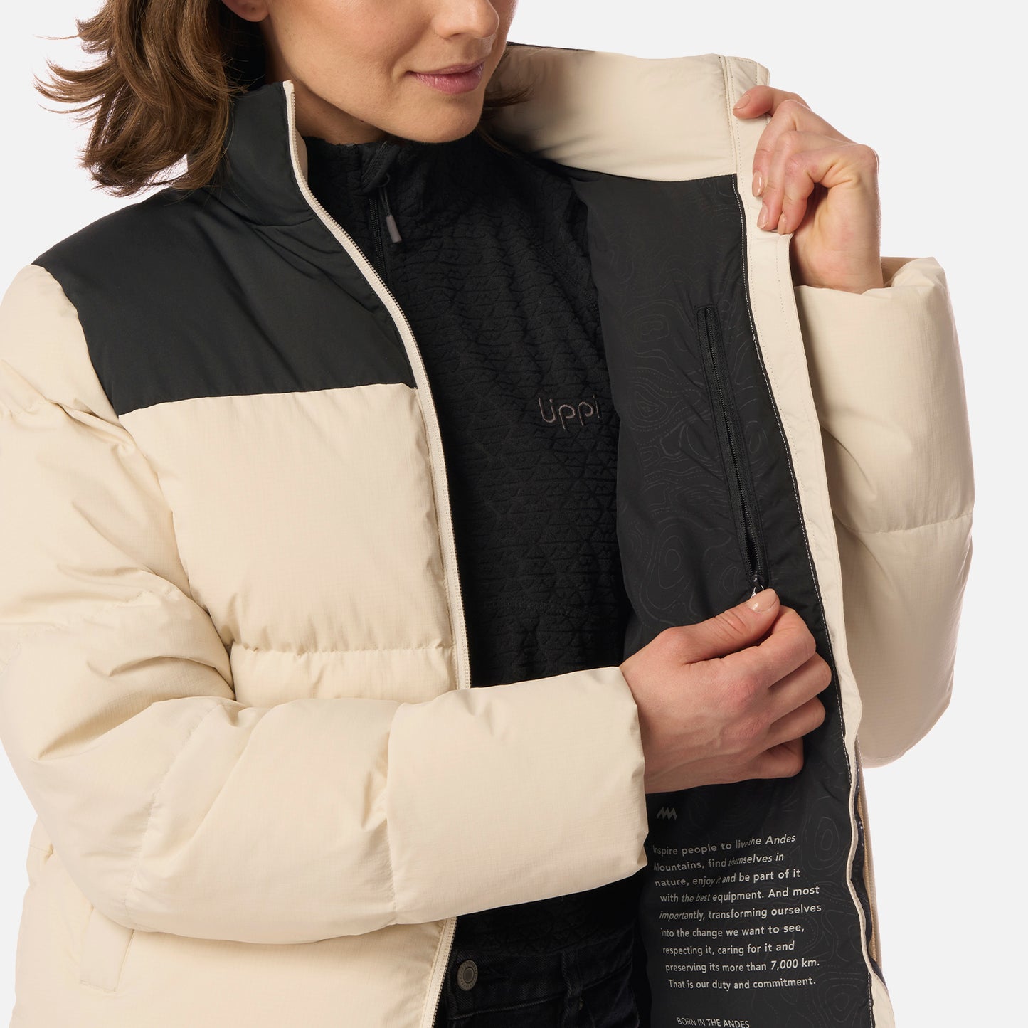 Chaqueta Mujer Urban Down Jacket Crema Lippi