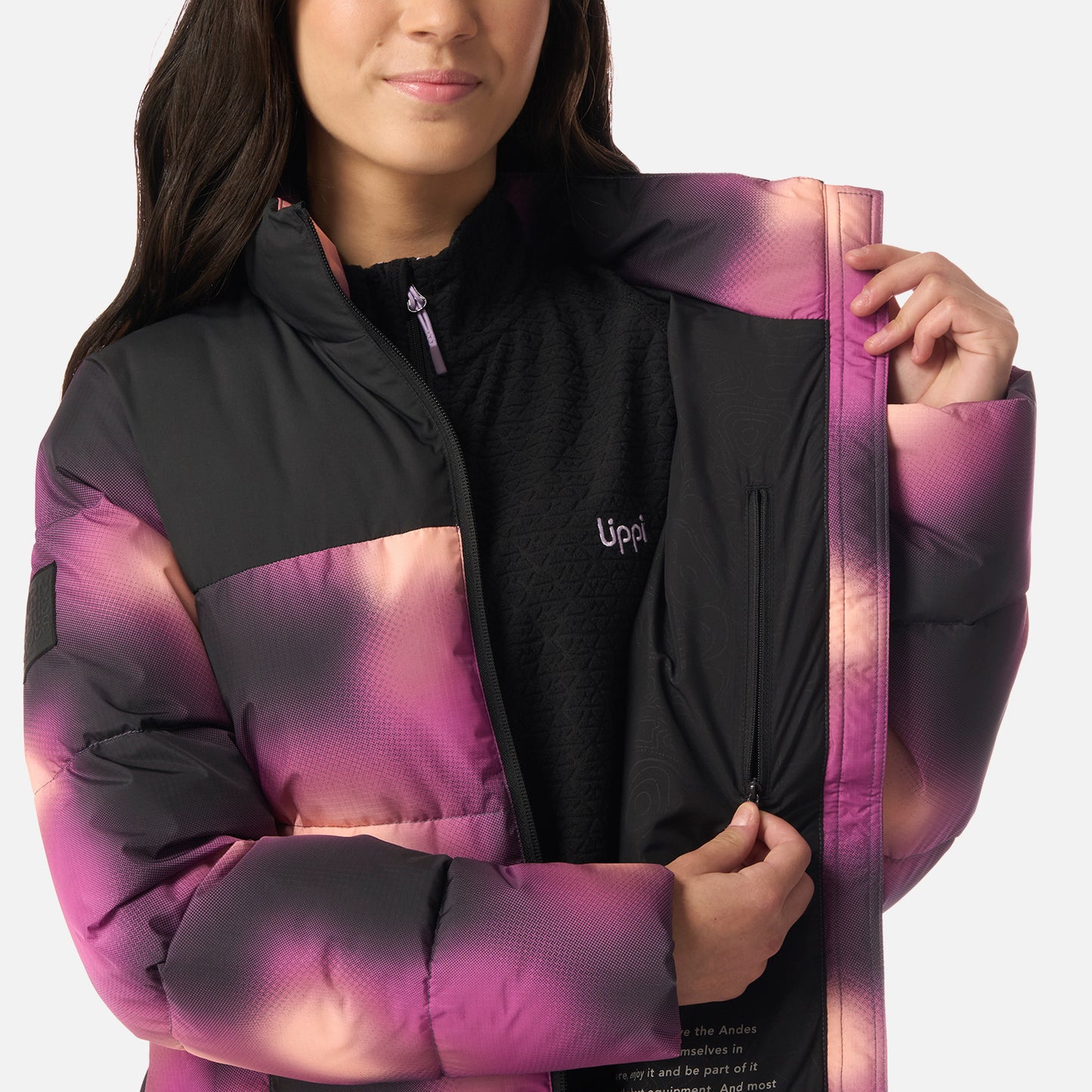 Chaqueta Teen Girl Urban Steam-Pro Jacket Print Purpura Lippi