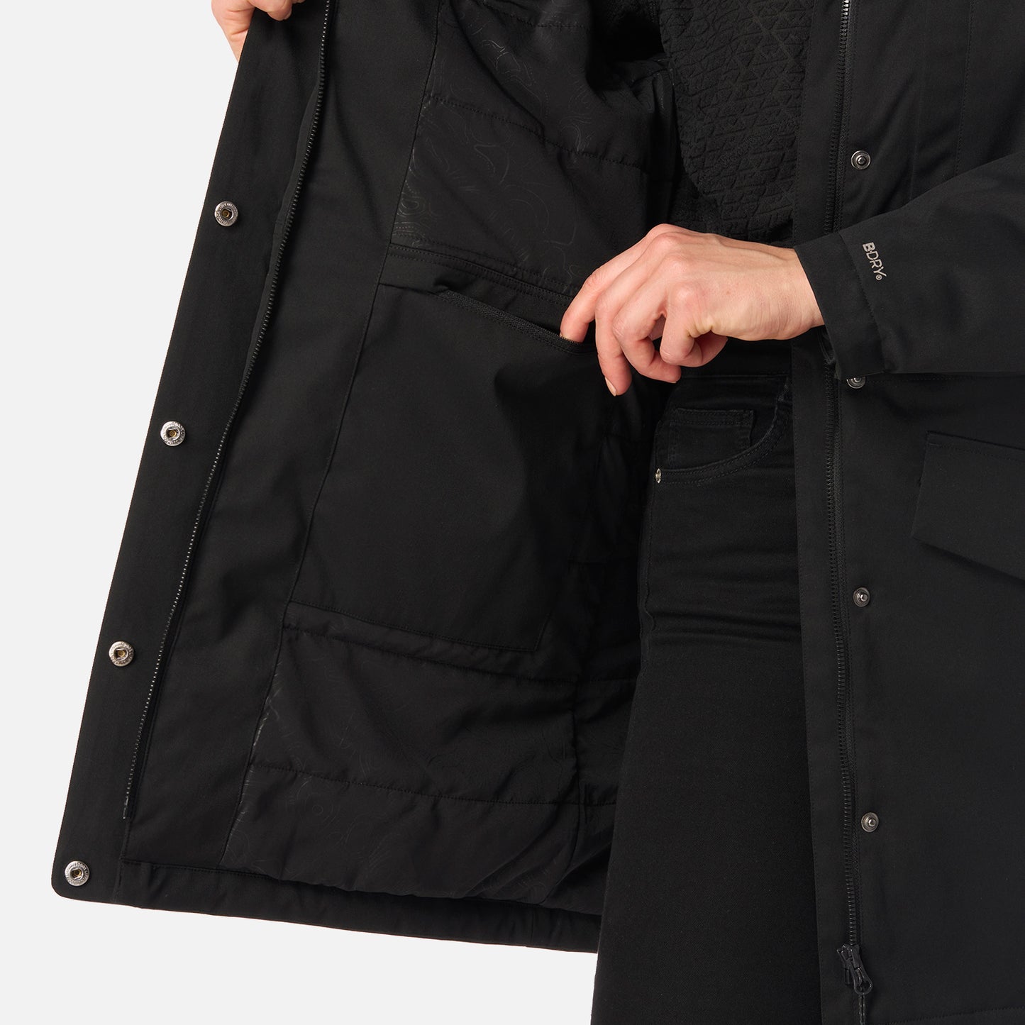 Chaqueta Mujer DayBreak B-Dry Jacket Negro Lippi