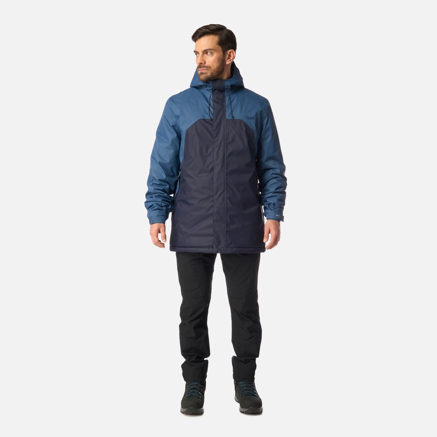 Chaqueta Hombre Gunther B-Dry Hoody Jacket Azul Oscuro Lippi