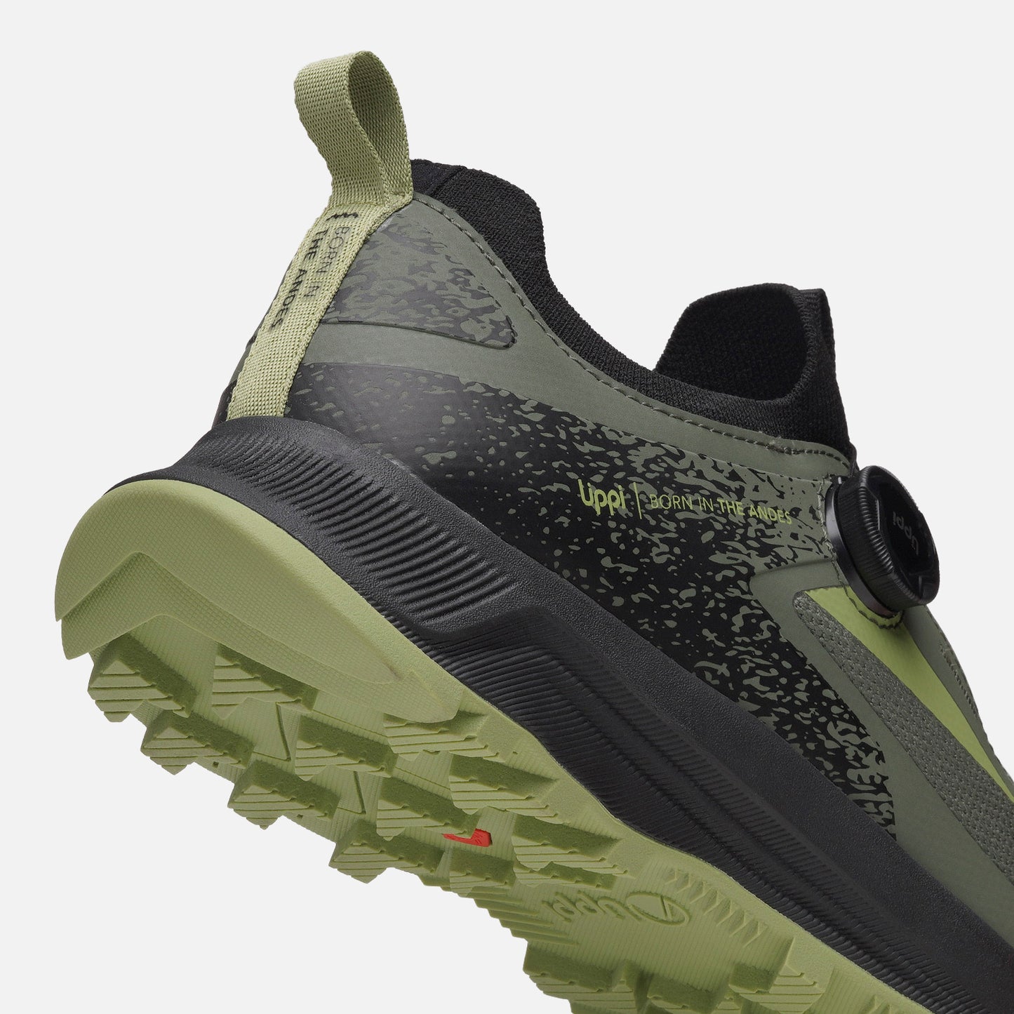 Zapatilla Hombre Light Knit Twist Negro / Verde Lippi