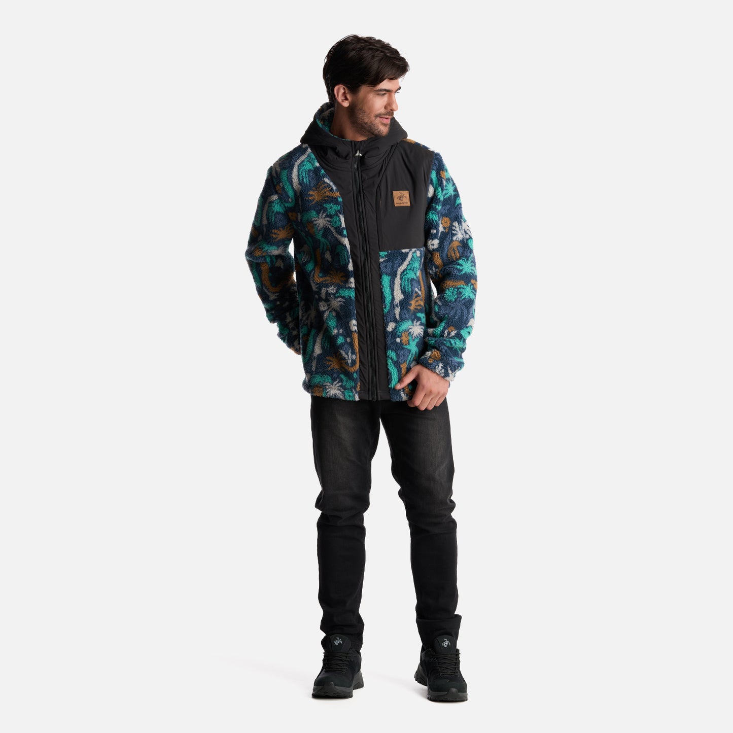 Poleron Hombre Porteador Print Azul Haka Honu