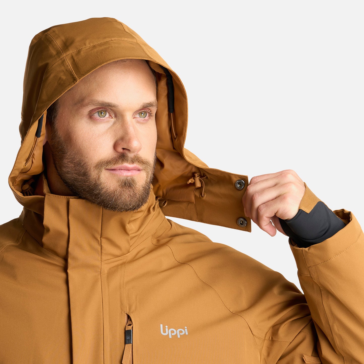 Chaqueta Hombre Andes B-Dry Hoody Jacket Cafe Claro Lippi