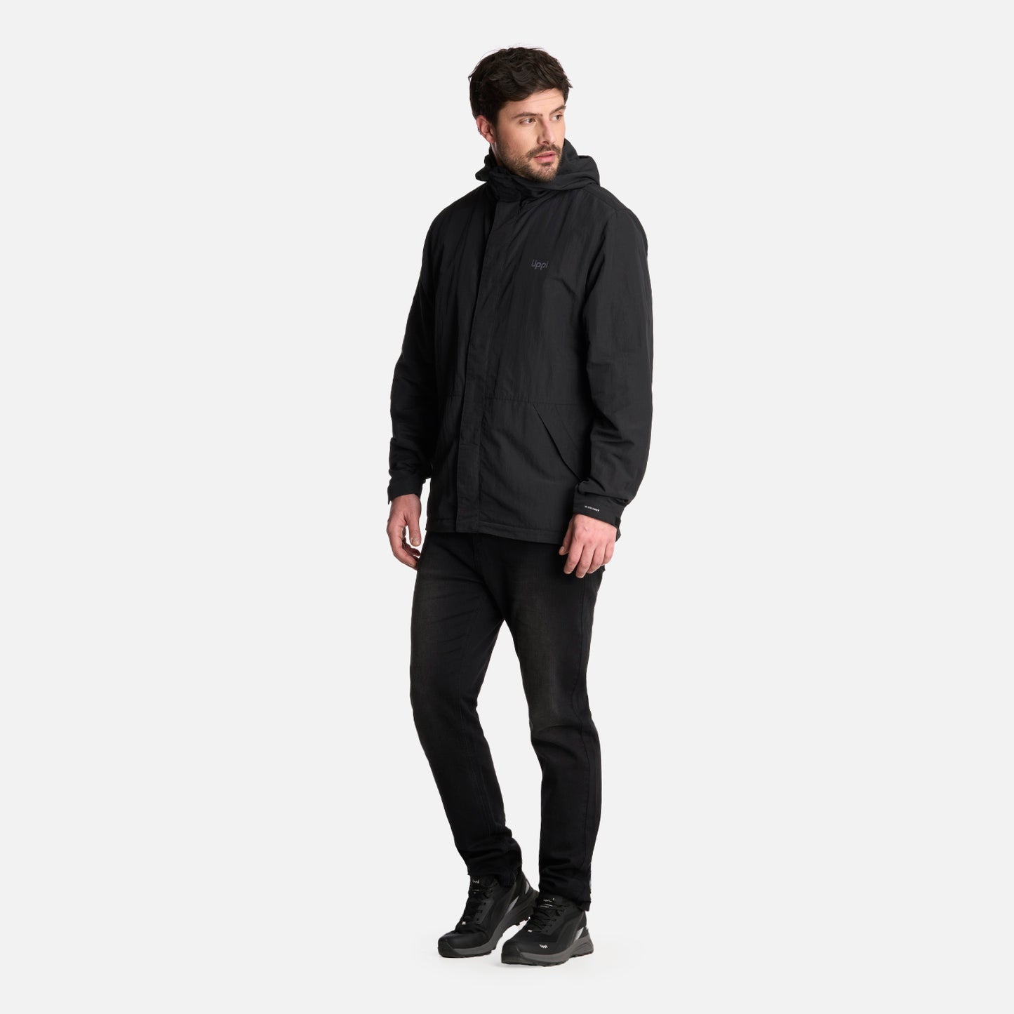 Chaqueta Hombre CityMe WindBreaker Hoody Jacket Negro Lippi