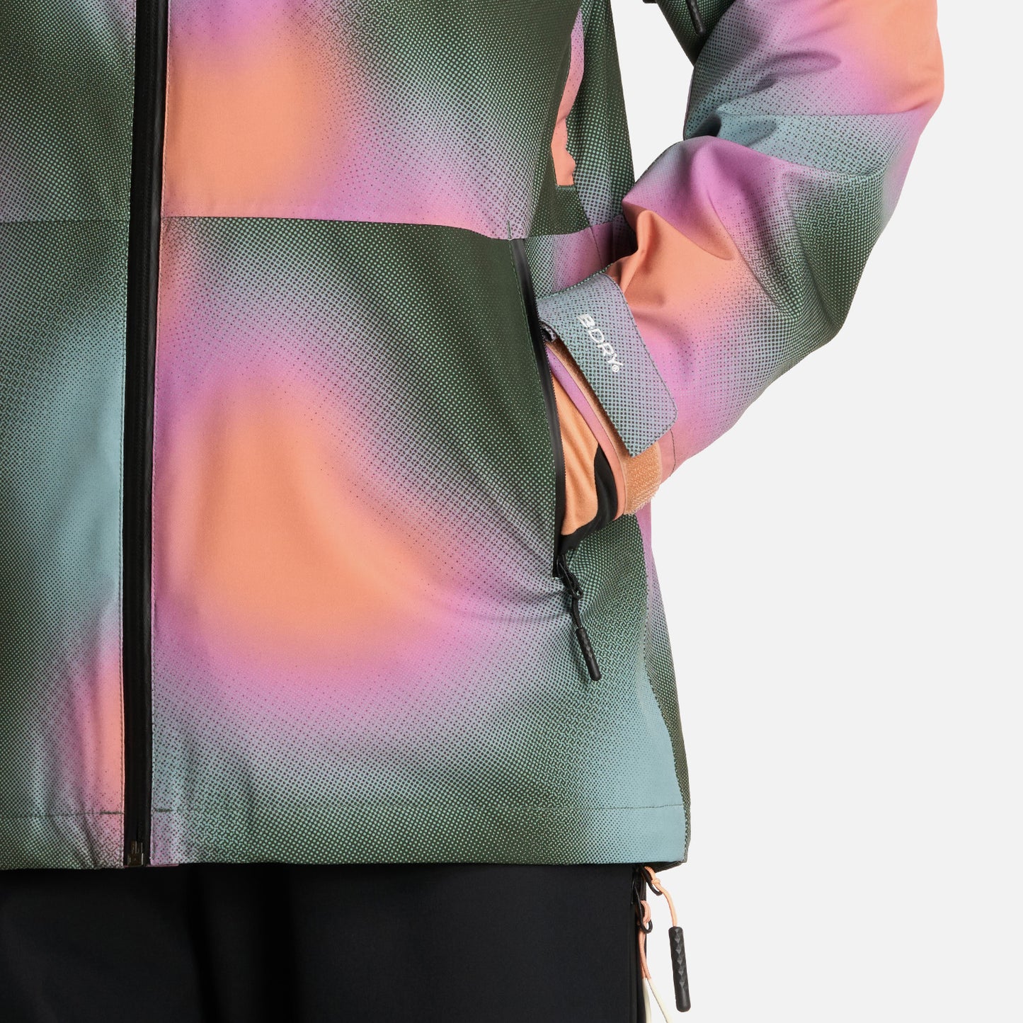 Chaqueta Mujer Sierra Nevada B-Dry Light Hoody Jacket Print Damasco Lippi