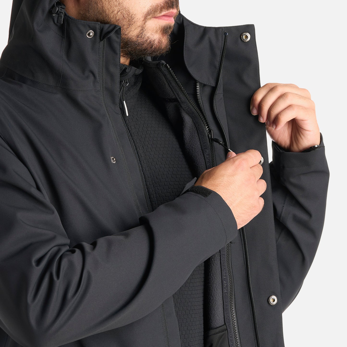 Chaqueta Hombre Nexus Fusion-3 B-Dry Jacket Negro Lippi