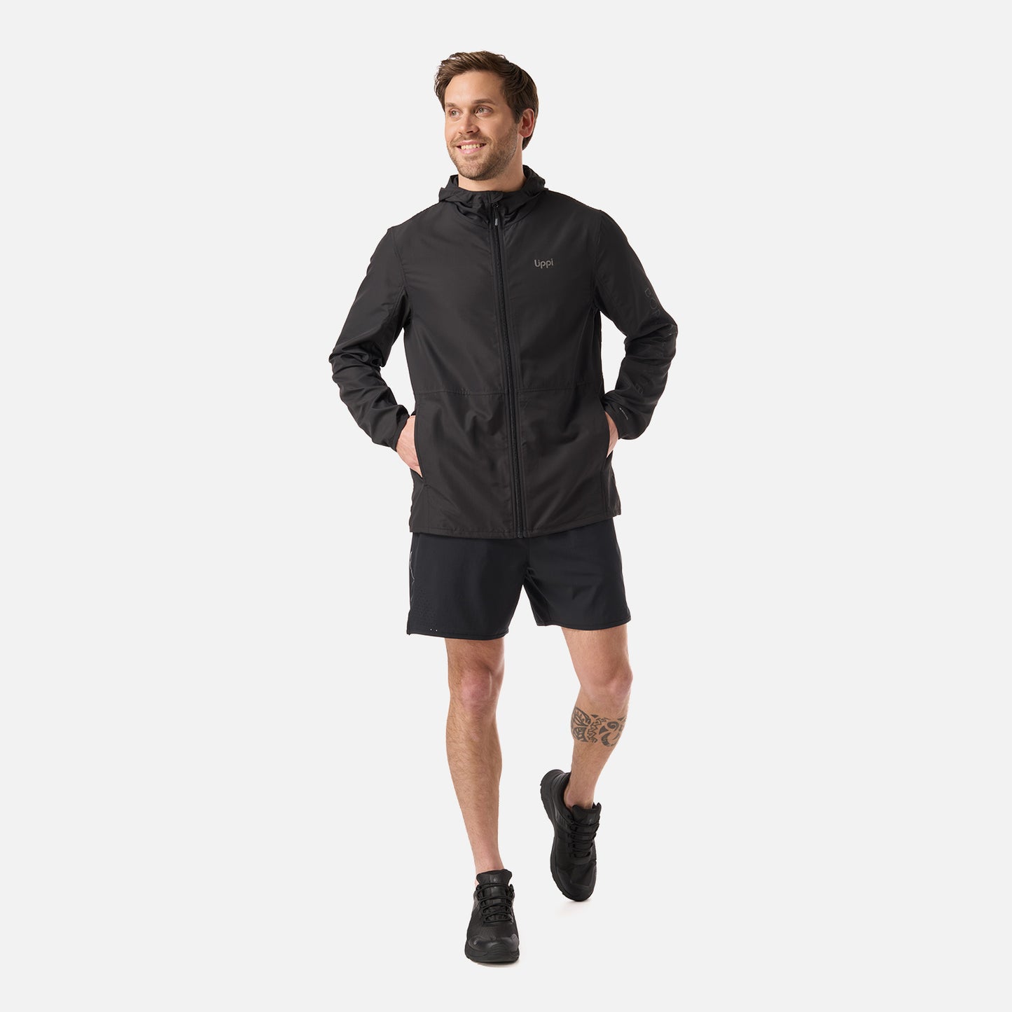 Chaqueta Hombre Nightfall WindBreaker Hoody Jacket Negro Lippi