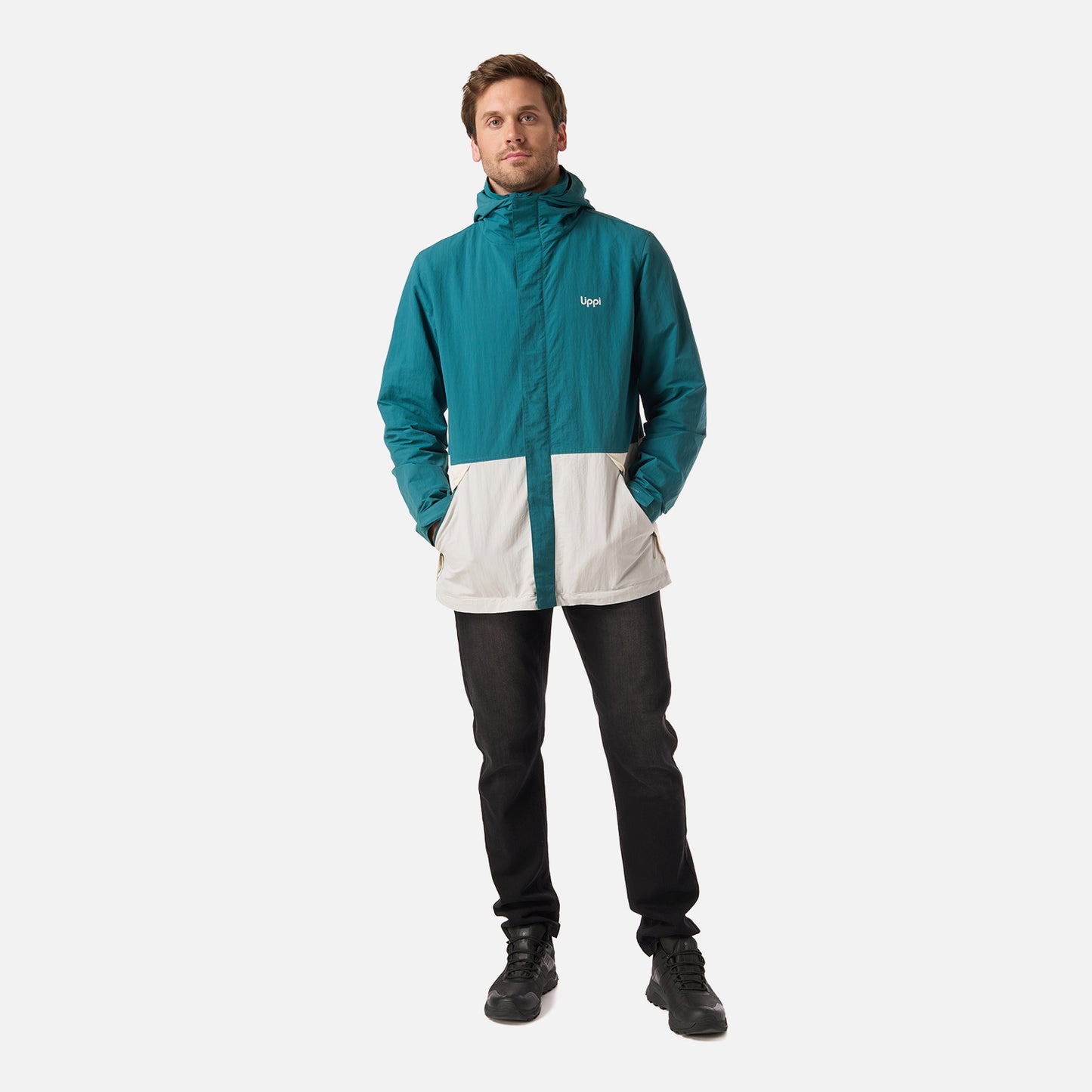 Chaqueta Hombre CityMe WindBreaker Hoody Jacket Petroleo Lippi