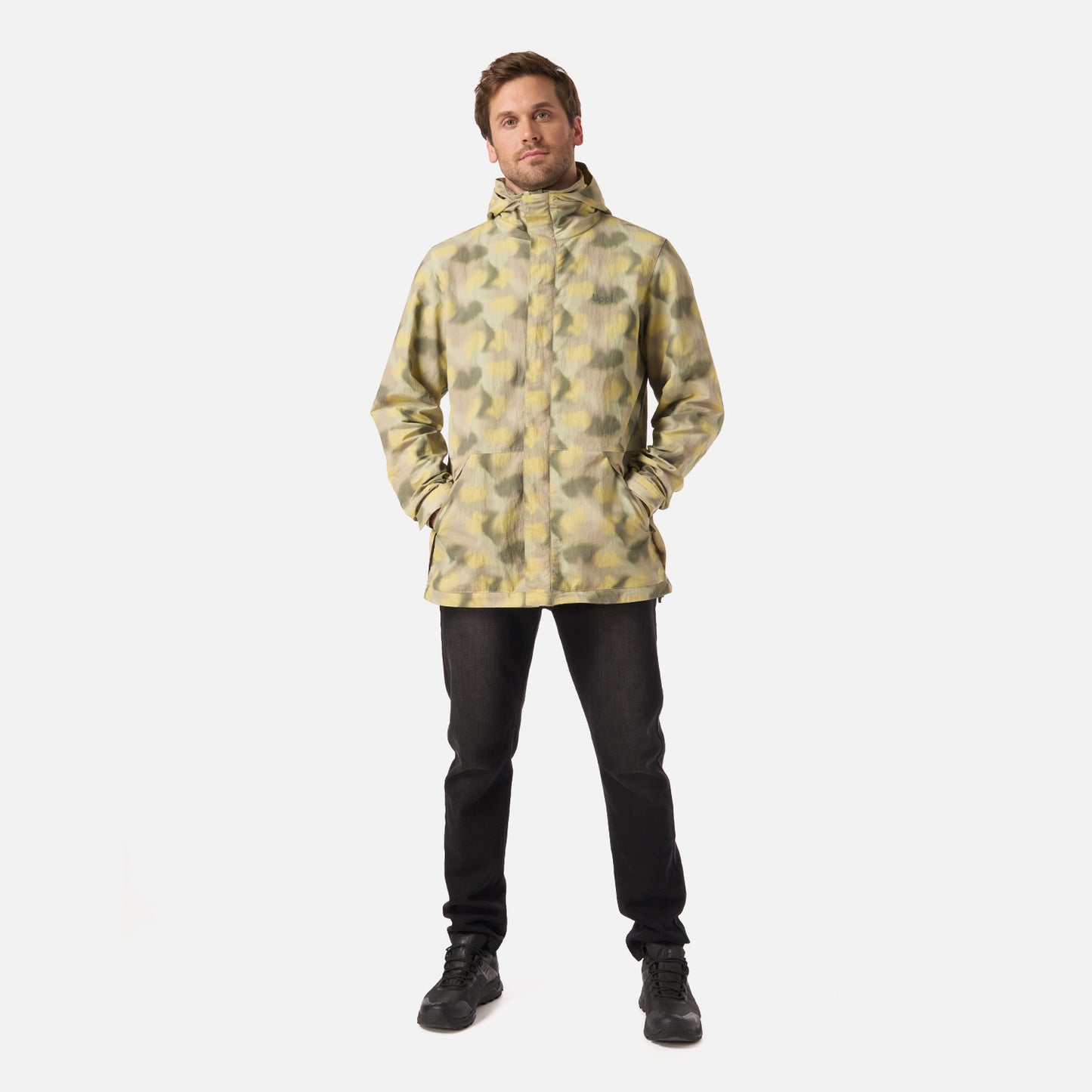 Chaqueta Hombre CityMe WindBreaker Hoody Jacket Print Verde Lippi