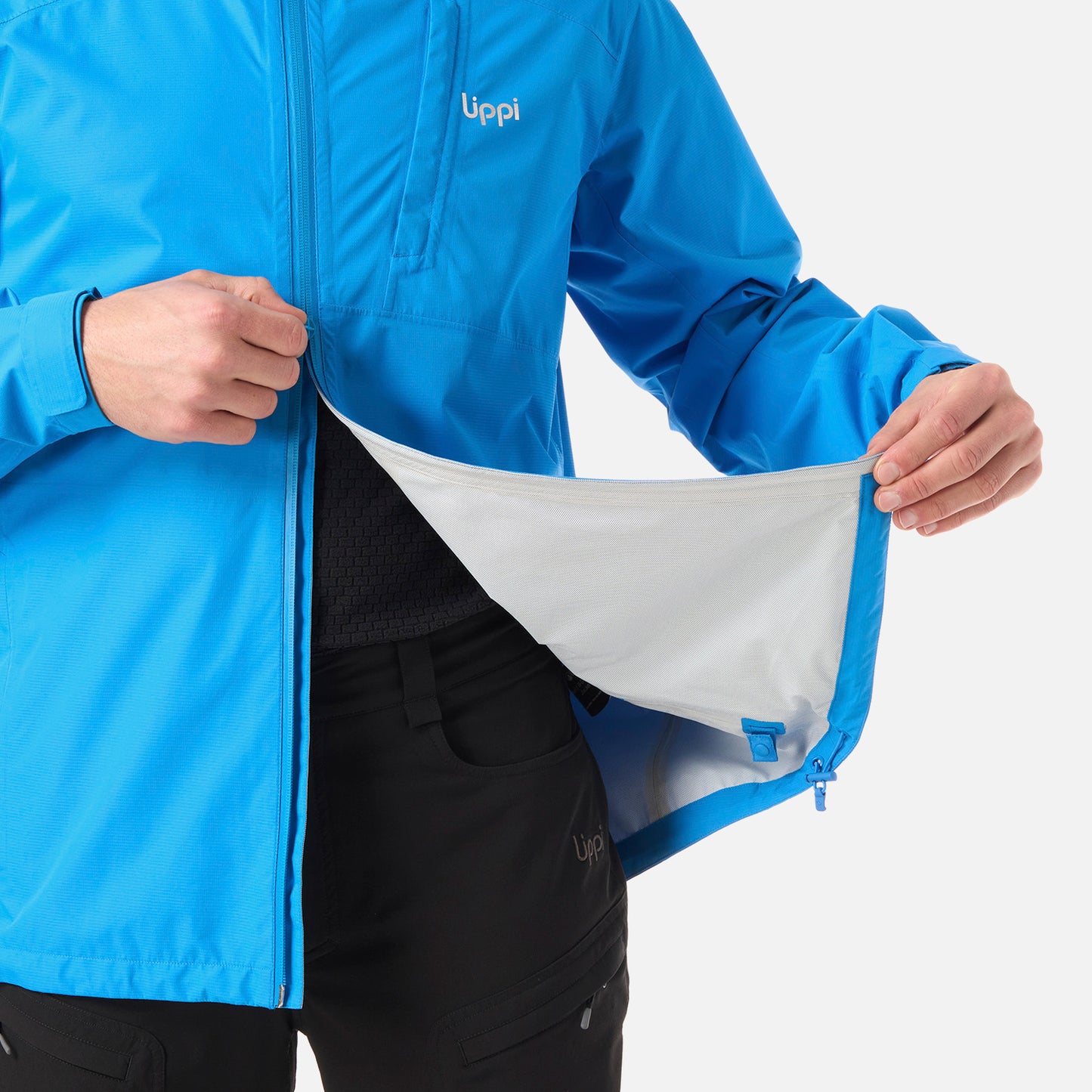 Chaqueta Hombre Shield B-Dry Hoody Jacket Azulino Lippi