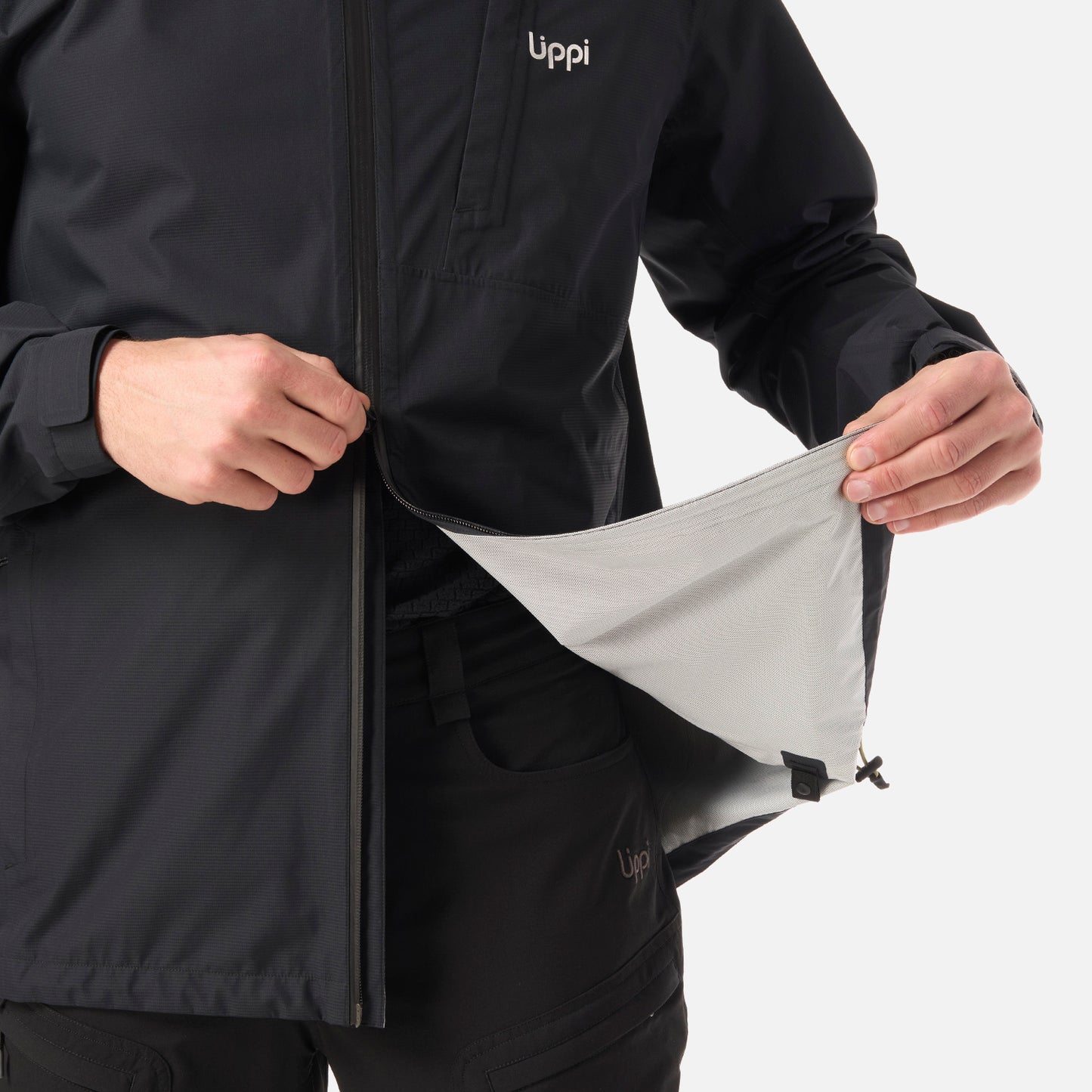 Chaqueta Hombre Shield B-Dry Hoody Jacket Negro Lippi