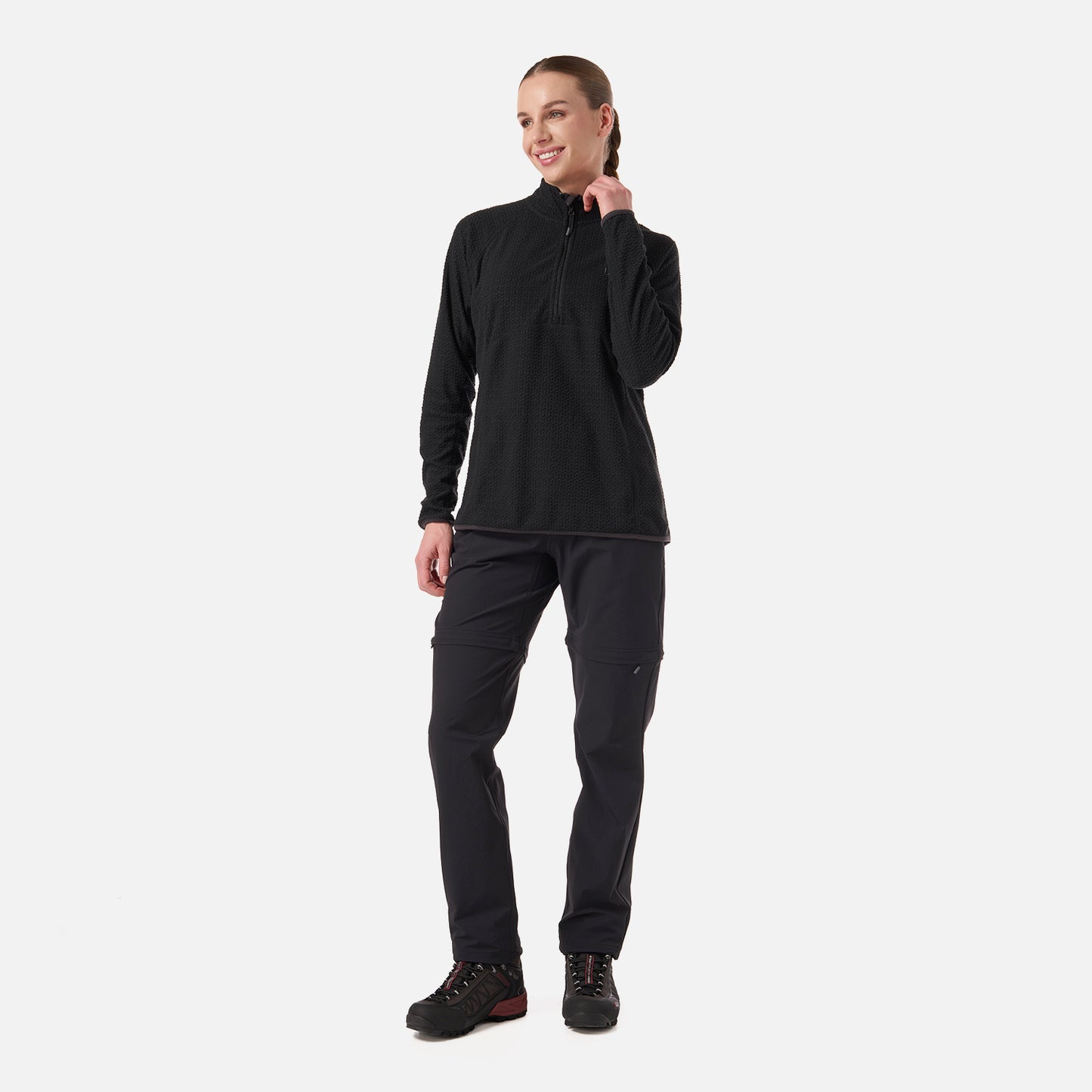 Pantalón Mujer Lennox Q-Dry Mix-2 Pants Negro Lippi