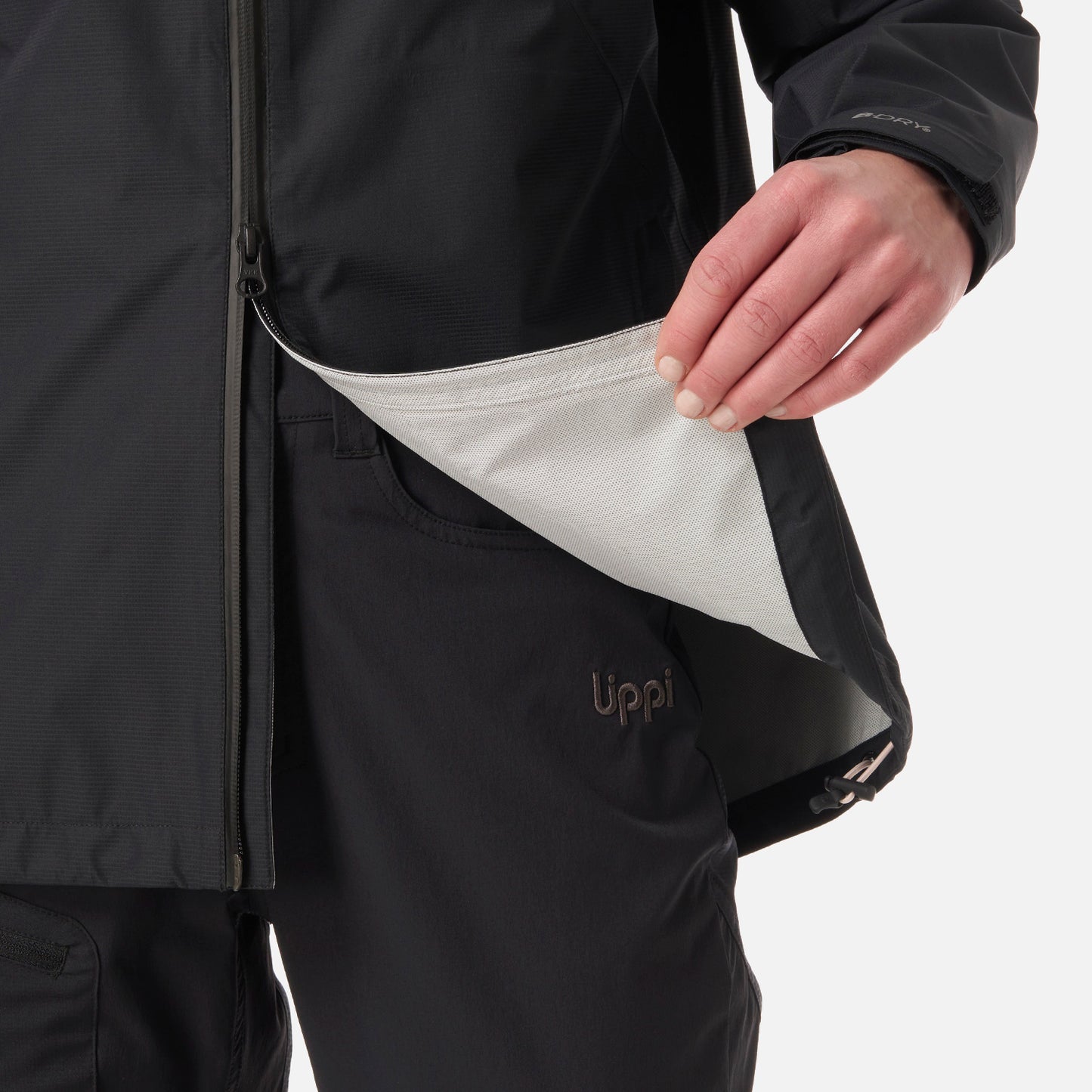 Chaqueta Mujer Shield B-Dry Hoody Jacket Negro Lippi