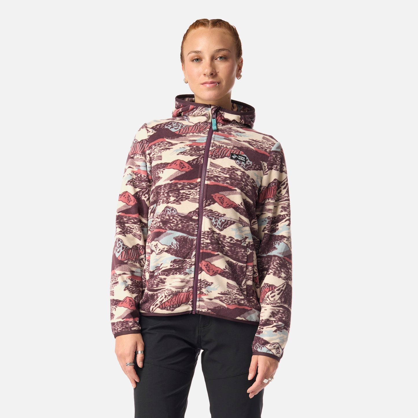Chaqueta Mujer Corteza Burdeo Haka Honu