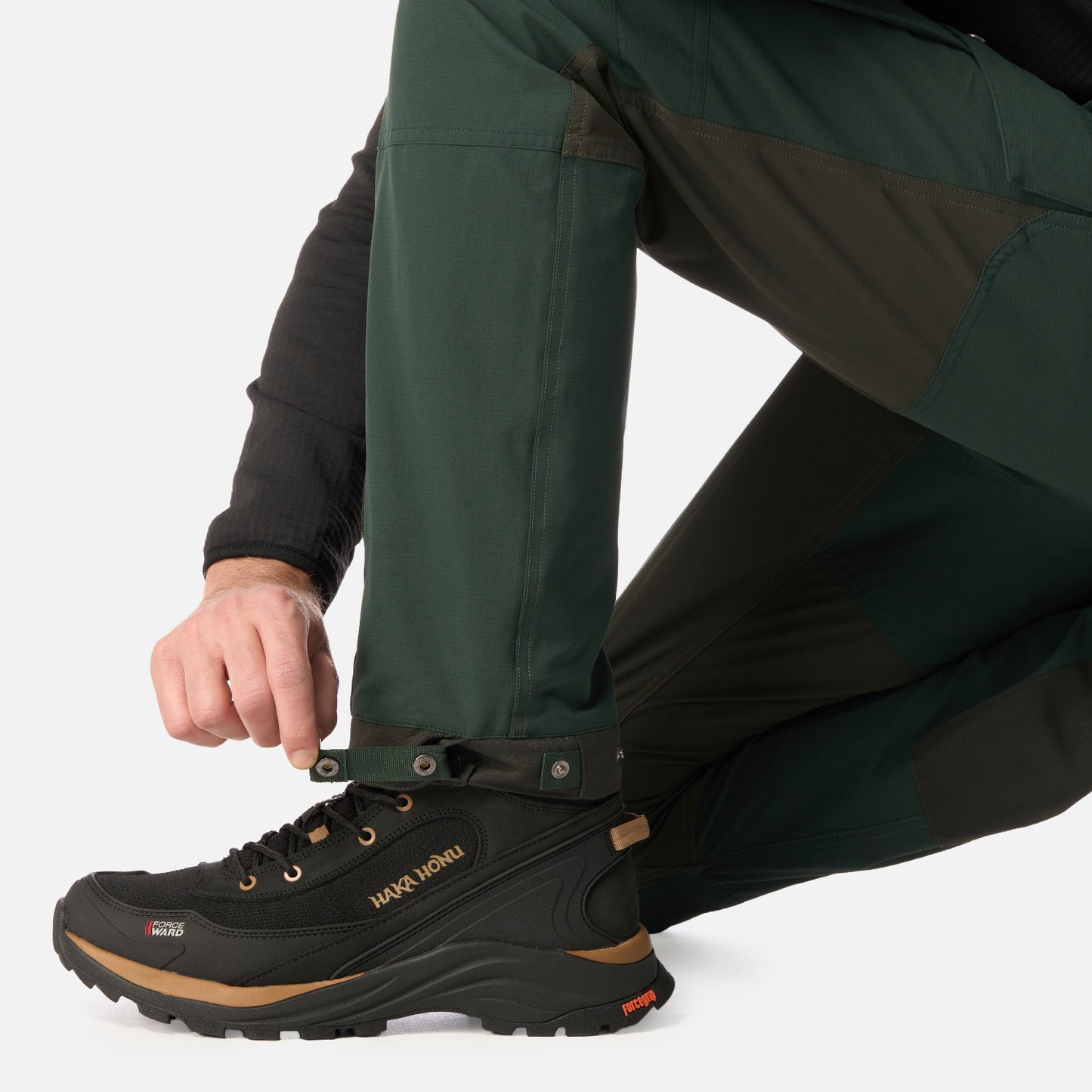 Pantalón Hombre Boina Negra Verde Bosque Haka Honu