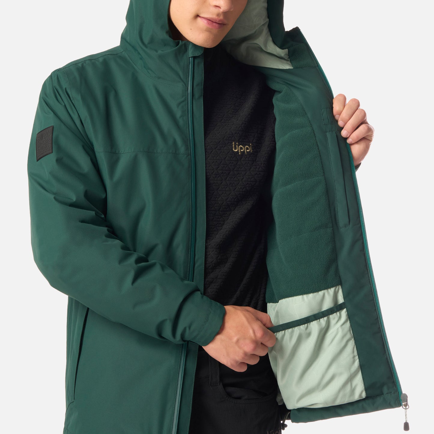 Chaqueta Teen Boy Cold Place B-Dry Hoody Jacket Petroleo Lippi