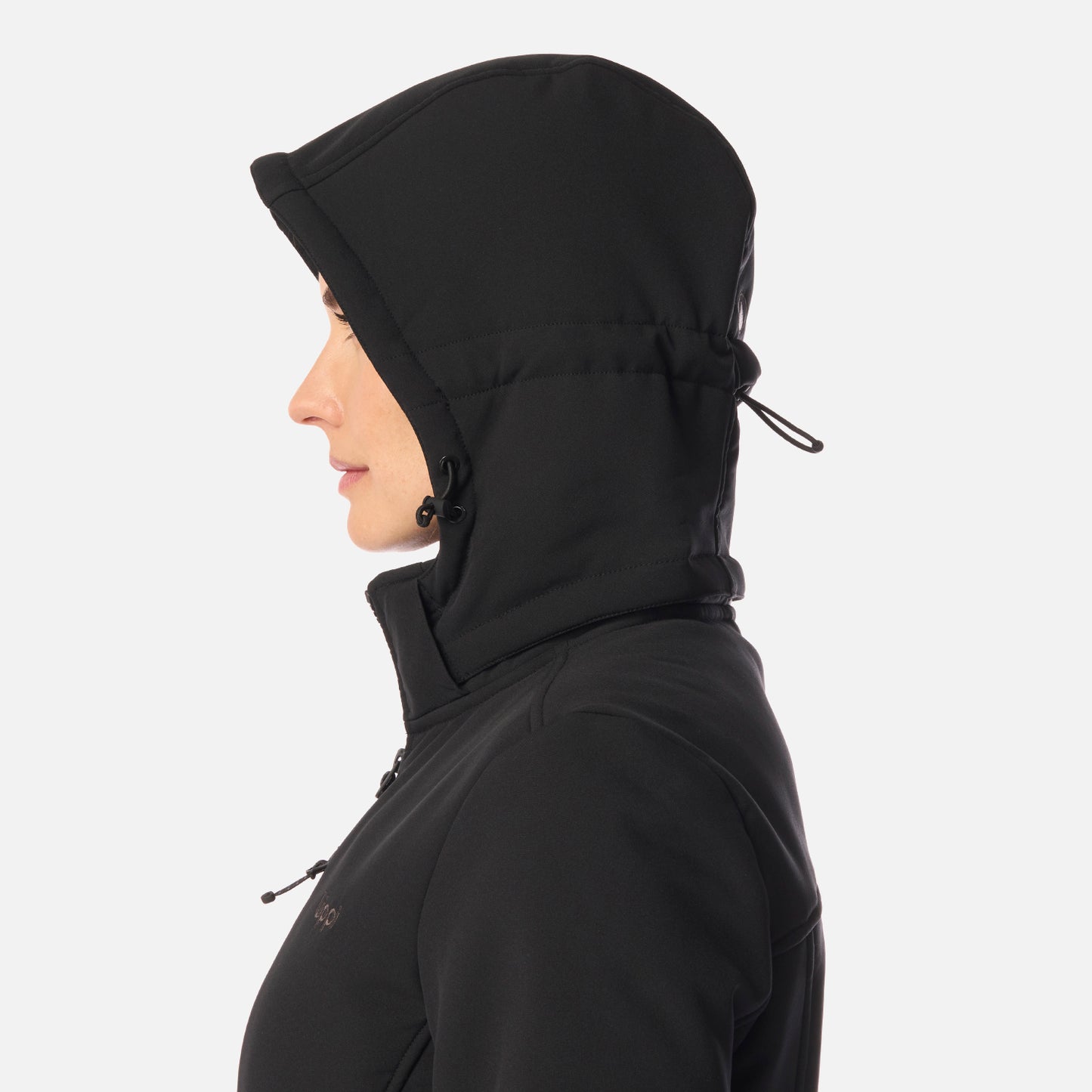 Chaqueta Mujer Macaya Softshell Hoody Jacket Negro Lippi