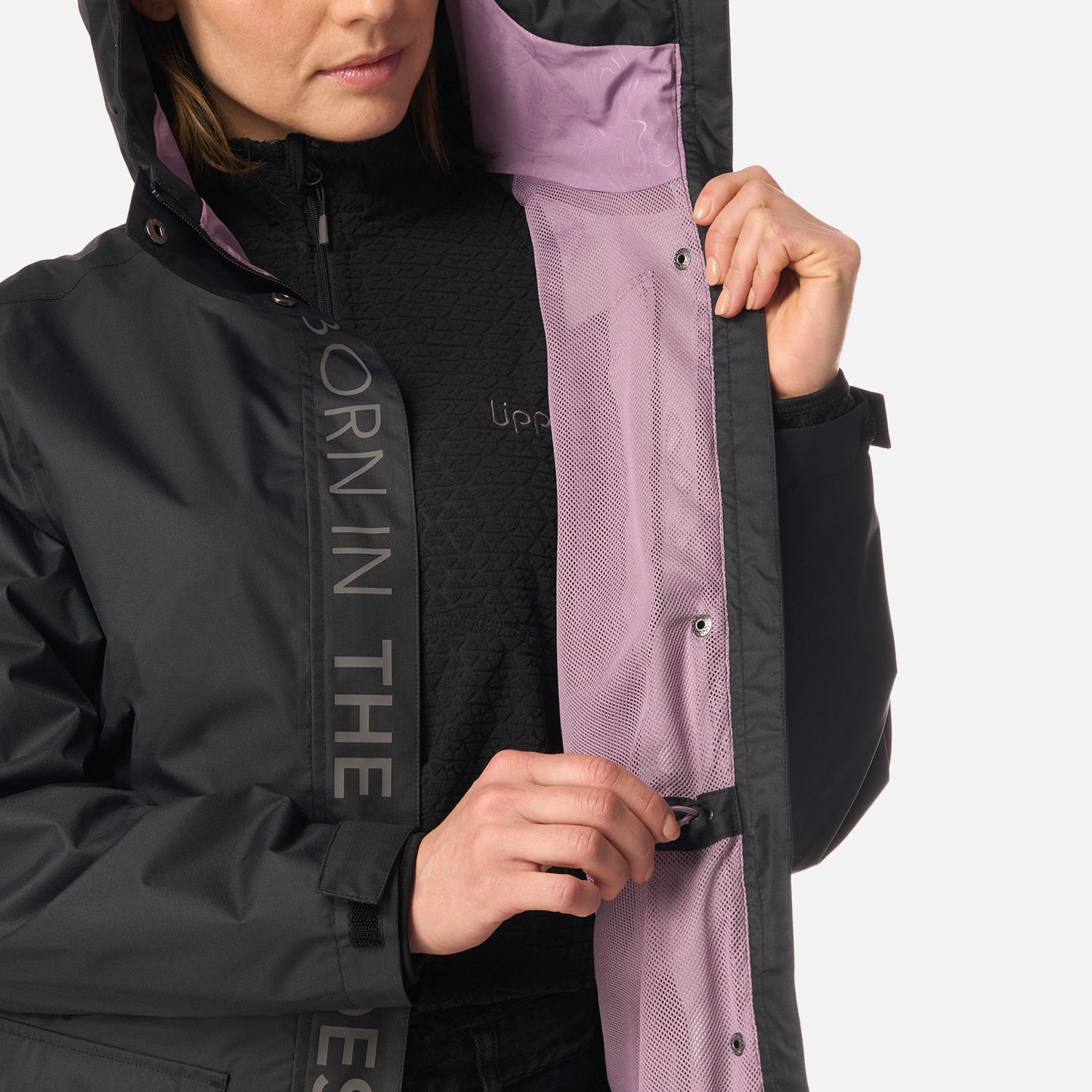 Chaqueta Mujer Streetwise B-Dry Hoody Jacket Negro Lippi