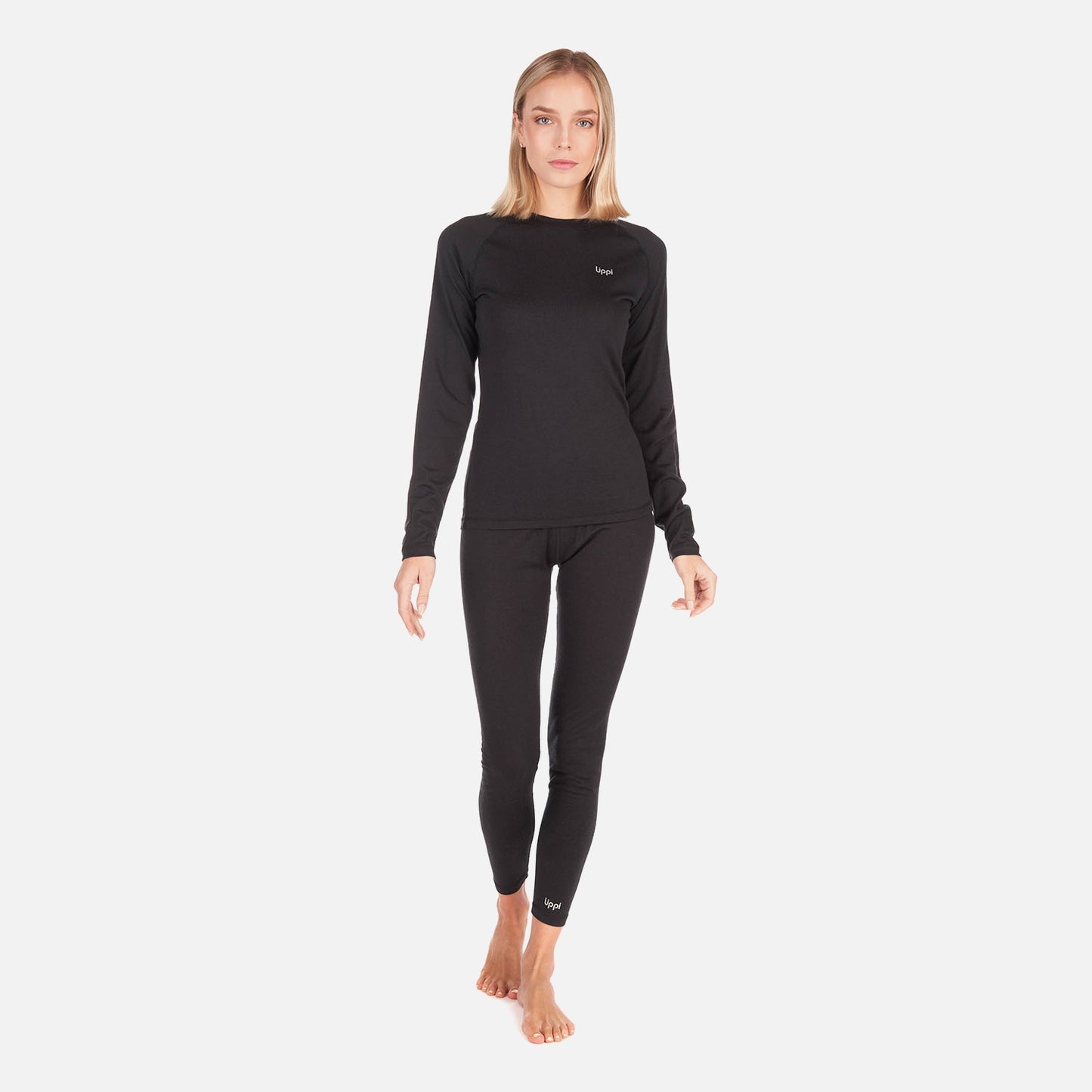 Primera Capa Mujer Skintec Merino Top Negro Lippi