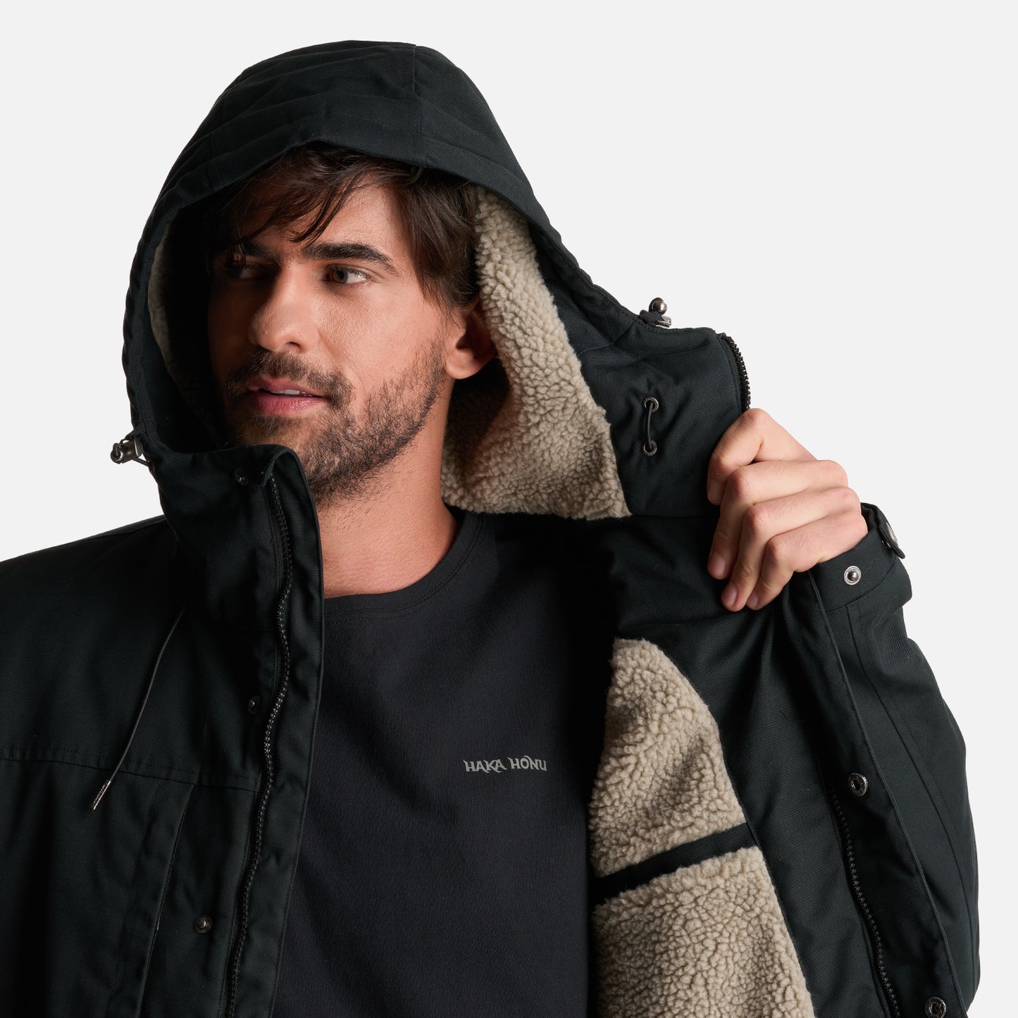 Chaqueta Hombre Valle Invernal Negro Haka Honu