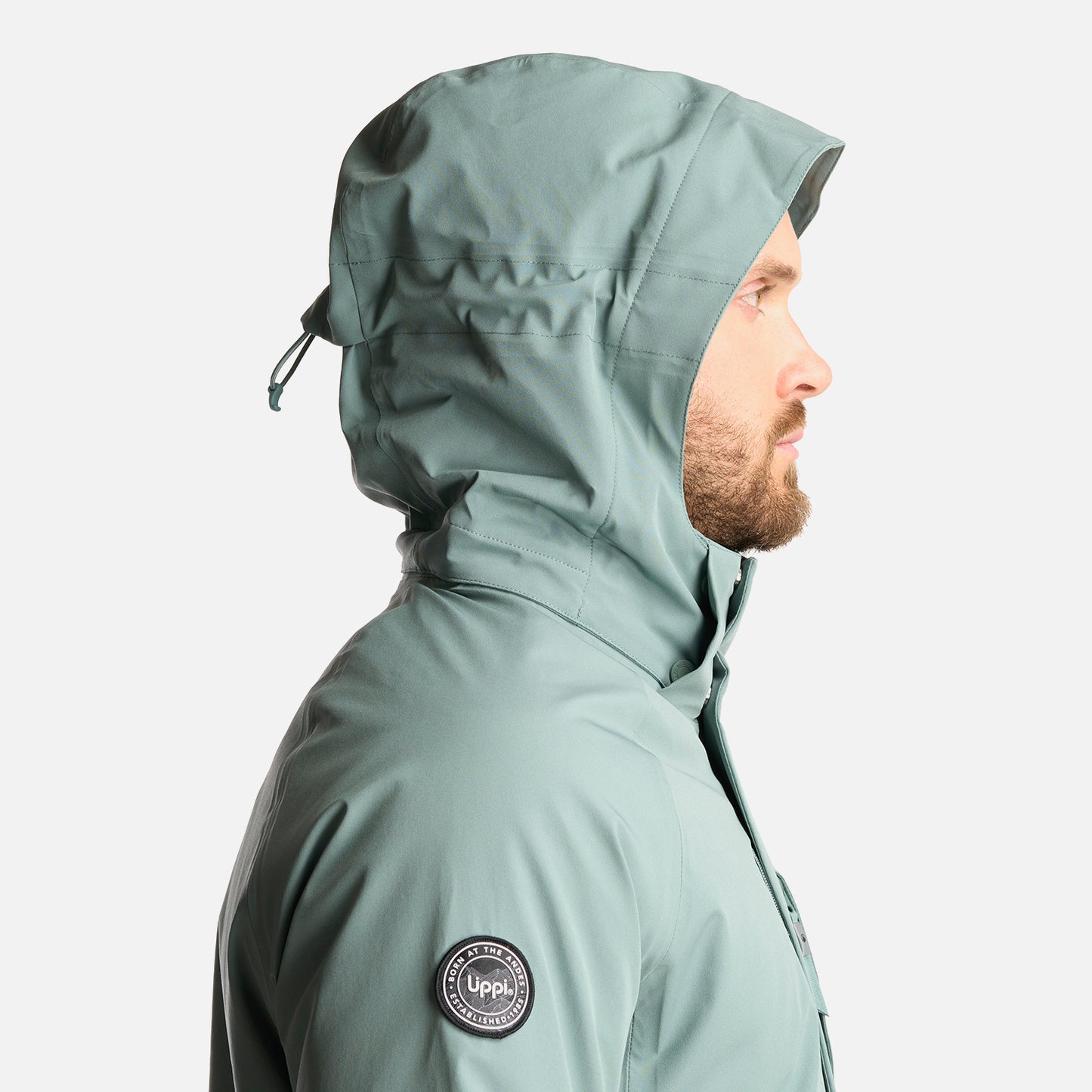 Chaqueta Hombre Andes B-Dry Hoody Jacket Jade Oscuro Lippi