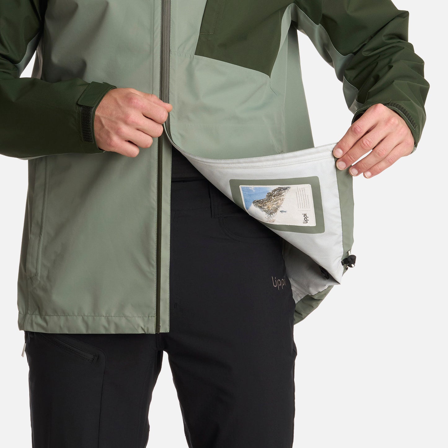 Chaqueta Hombre Shield B-Dry Hoody Jacket Verde Militar Lippi