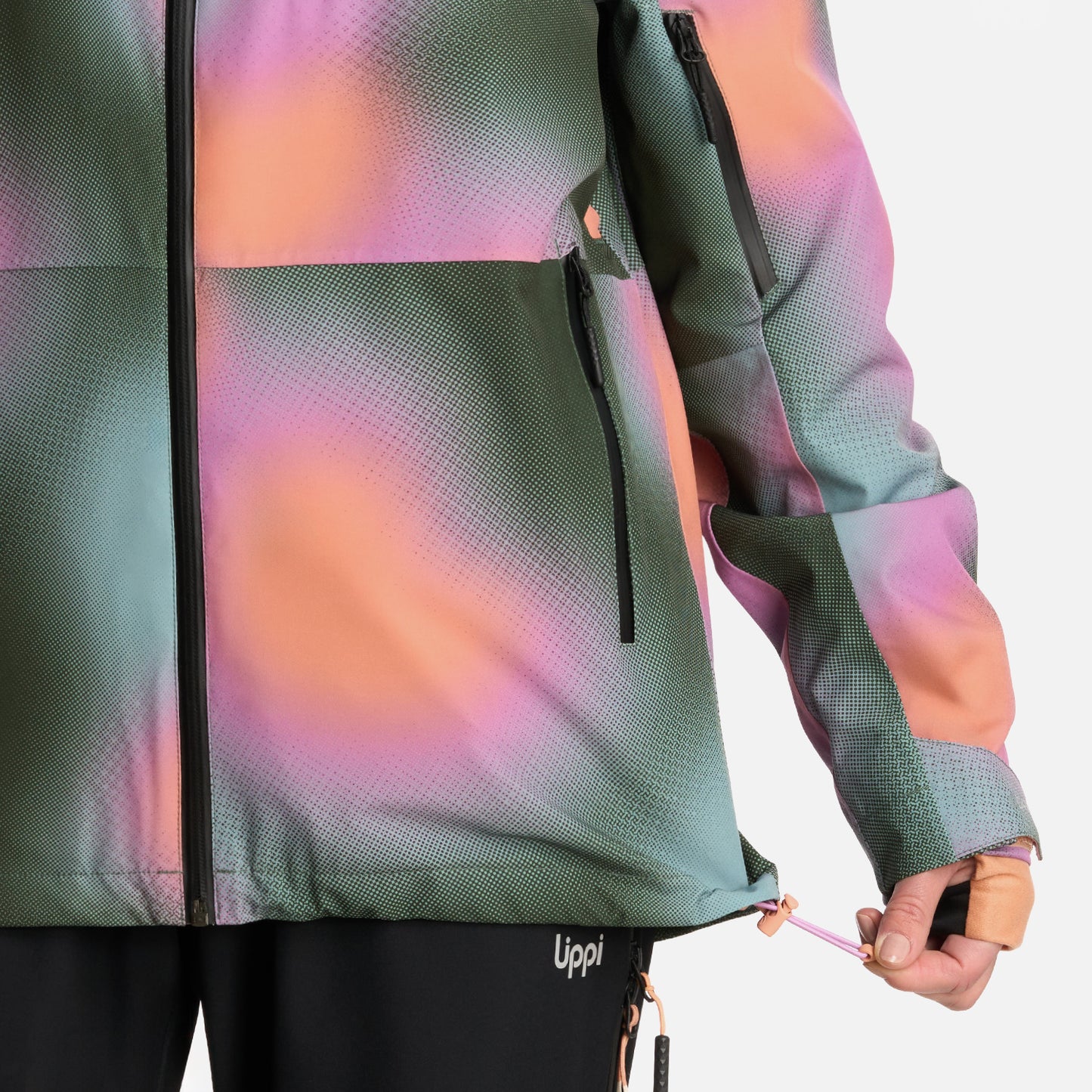 Chaqueta Mujer Sierra Nevada B-Dry Light Hoody Jacket Print Damasco Lippi