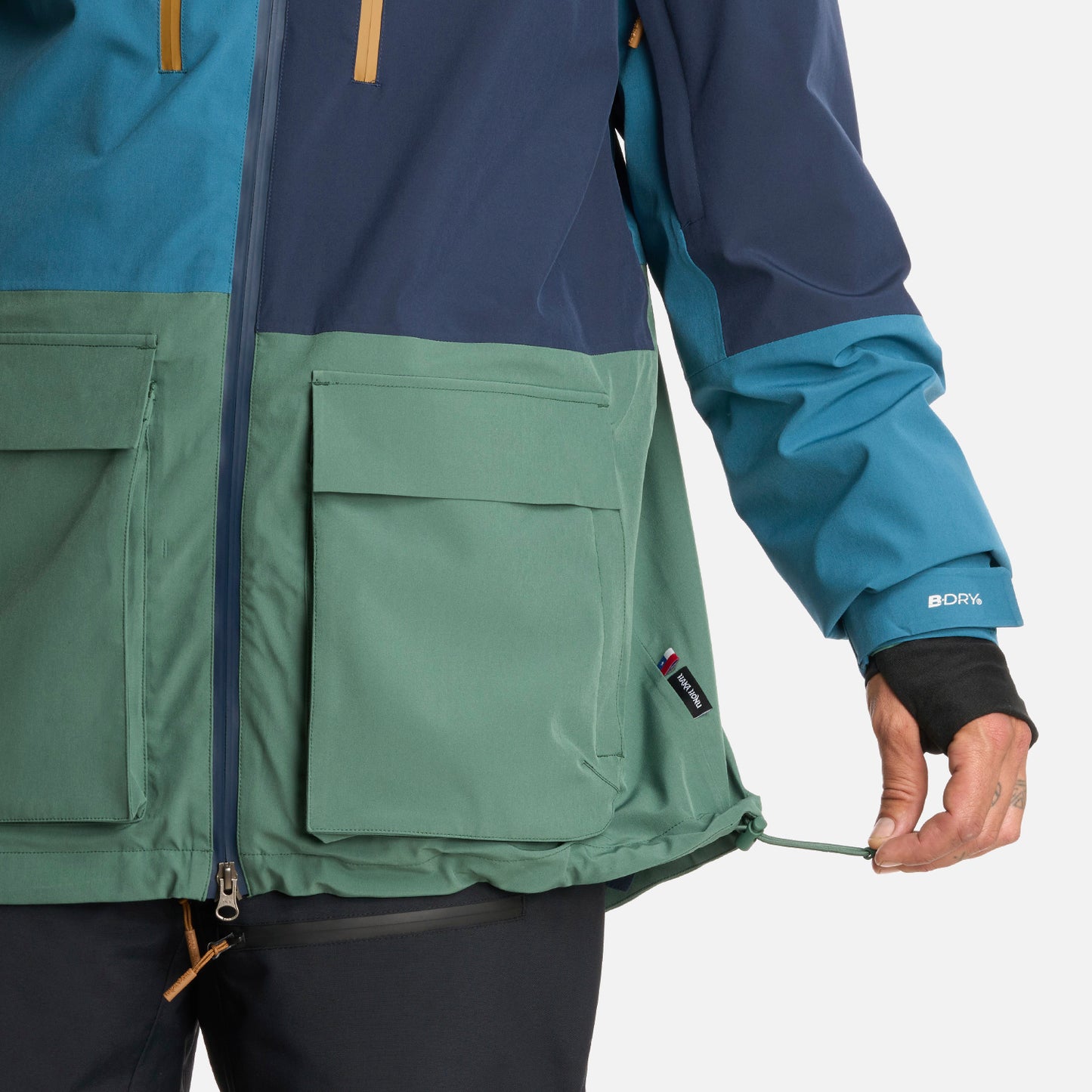 Chaqueta Hombre Viento Blanco Azul Noche Haka Honu