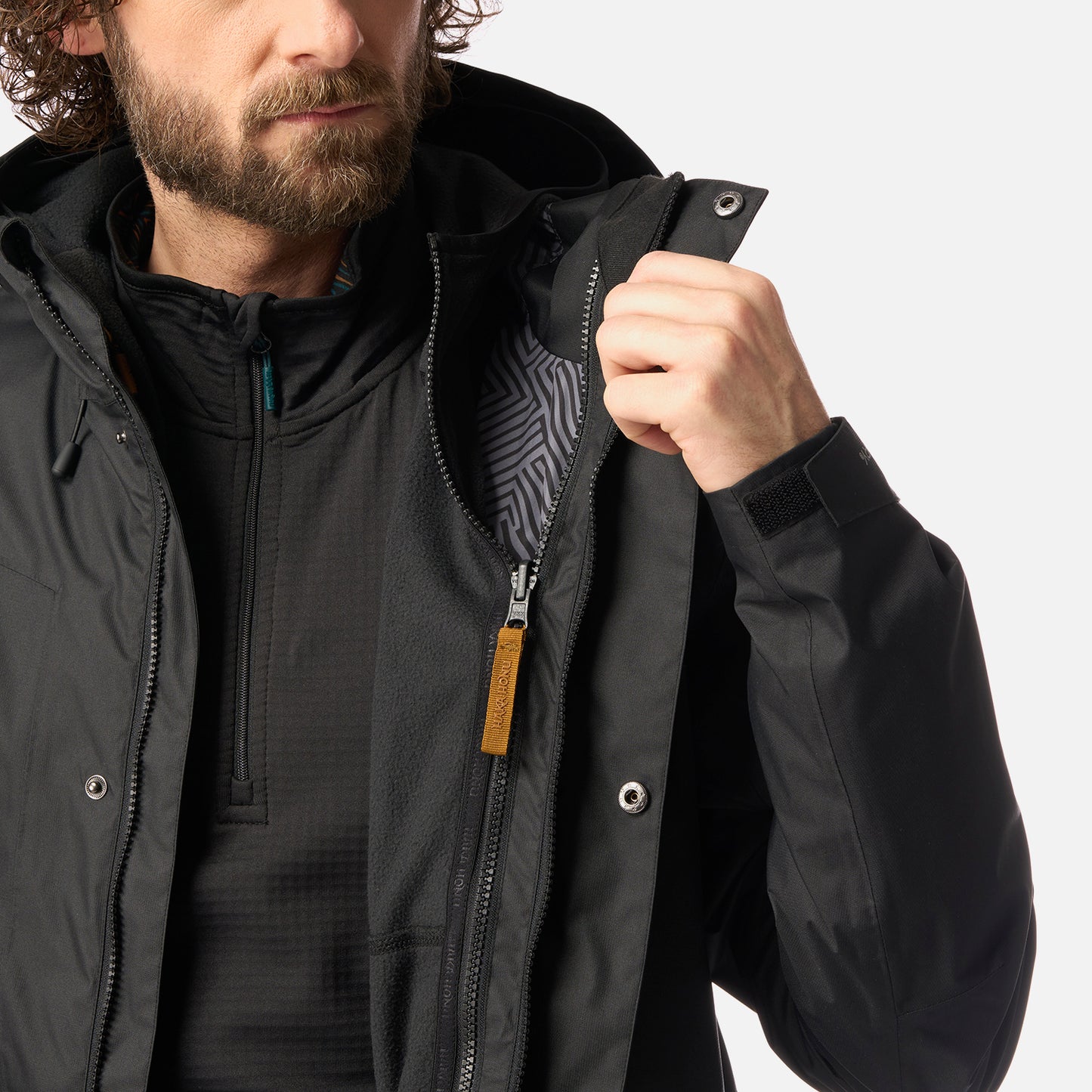 Chaqueta Hombre Corteza Negro Haka Honu