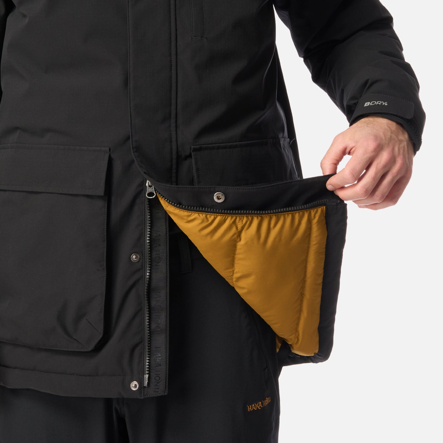 Chaqueta Hombre Diluvio Negro Haka Honu