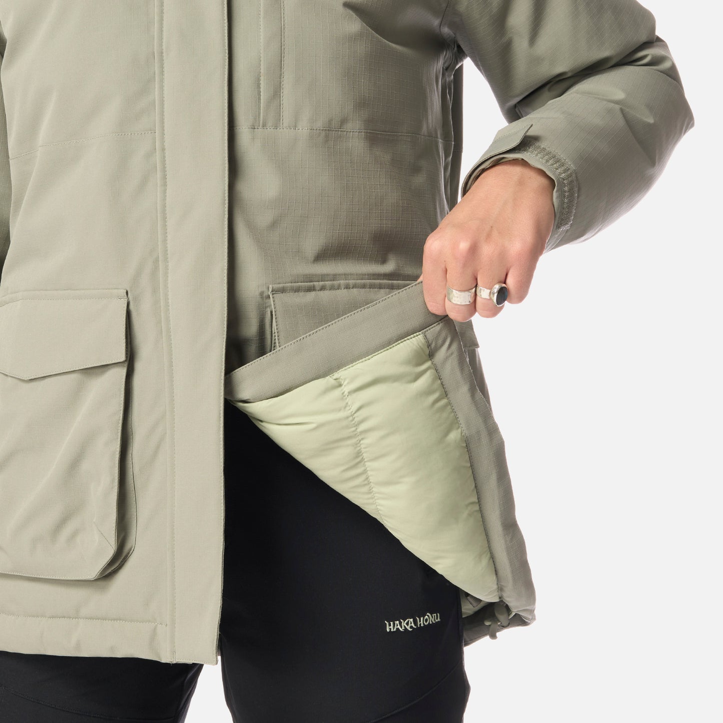 Chaqueta Mujer Diluvio Laurel Haka Honu