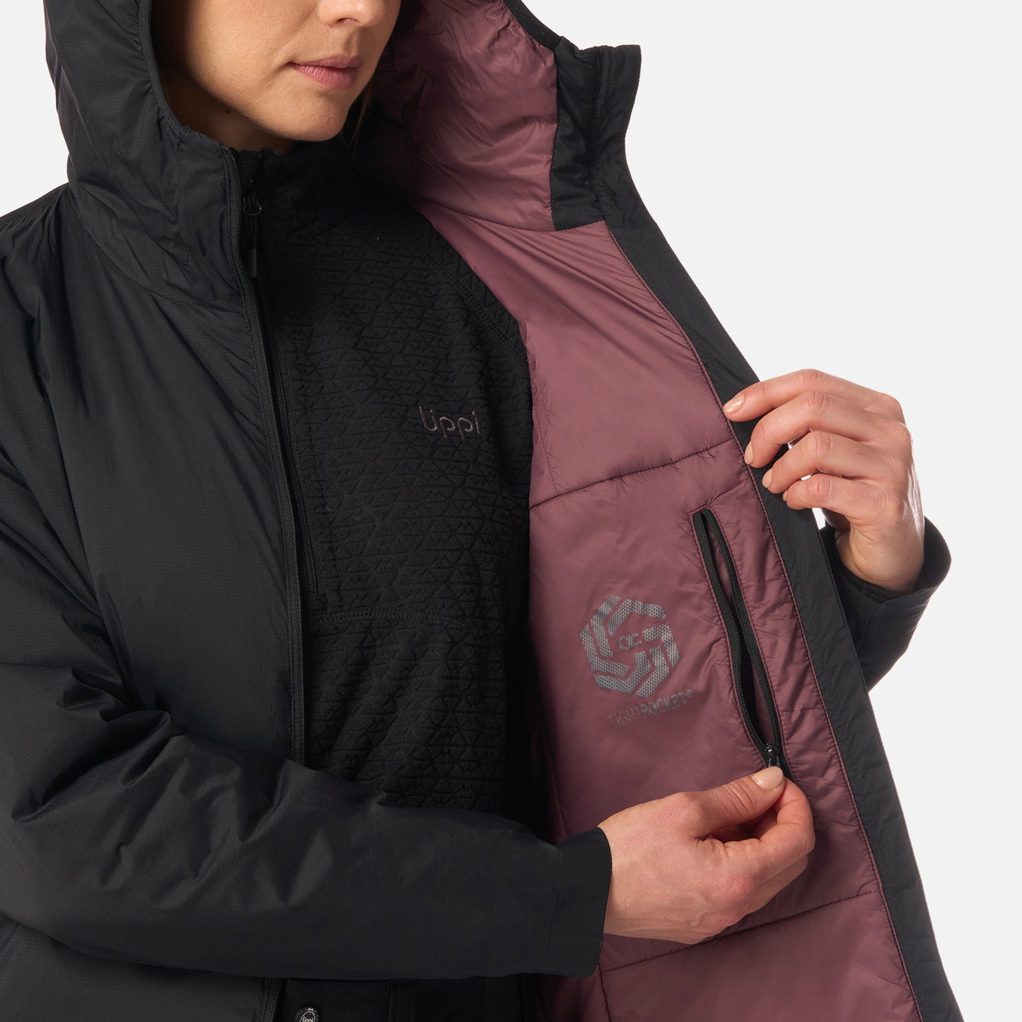 Chaqueta Mujer Spry Steam-Pro Hoody Jacket Negro Lippi