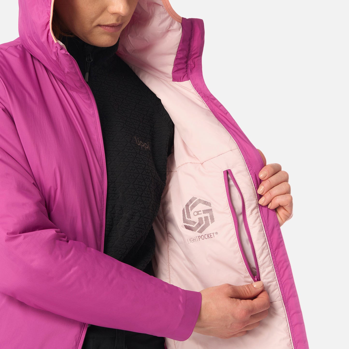 Chaqueta Mujer Spry Steam-Pro Hoody Jacket Purpura Lippi