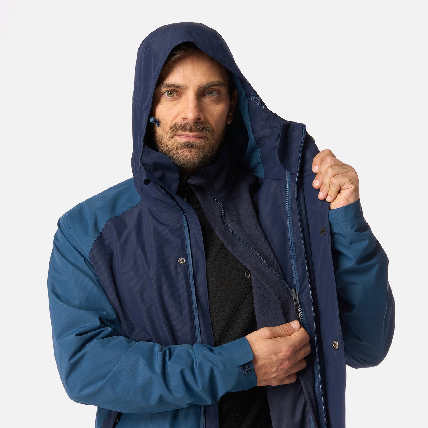 Chaqueta Hombre Lake Fusion 3 B-Dry Jacket Azul Oscuro Lippi
