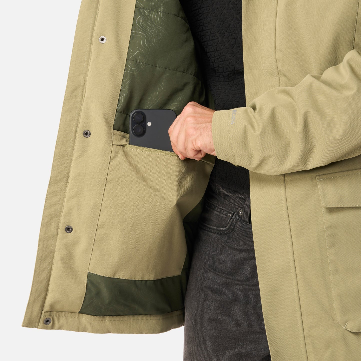 Chaqueta Hombre DayBreak B-Dry Jacket Verde Lippi