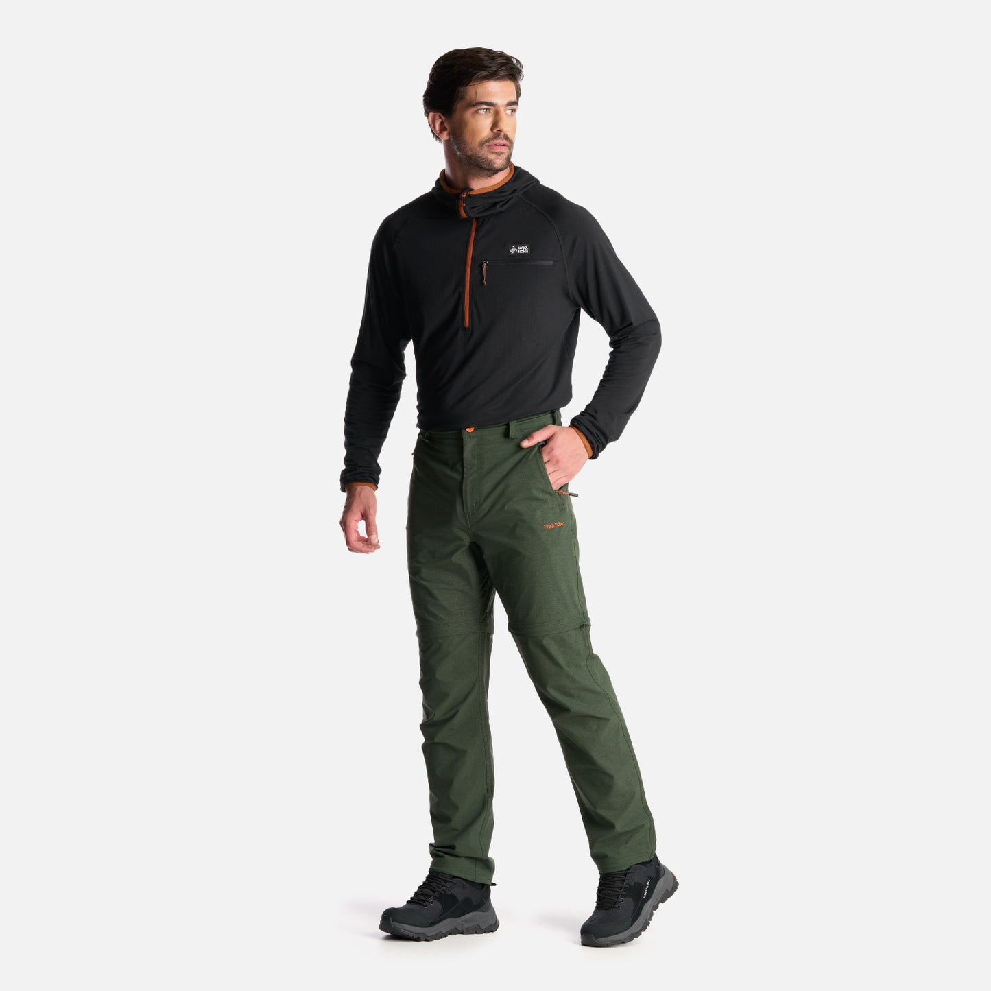 Pantalon Hombre Desmontalo Verde Militar Haka Honu