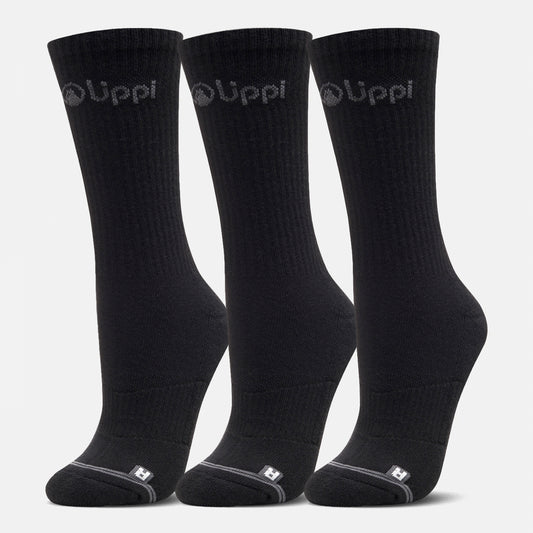 Calcetines Logo Lippi Pack Long Negro Lippi
