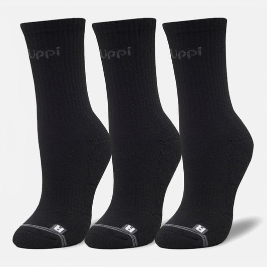 Calcetines Logo Lippi Pack Mid Negro Lippi