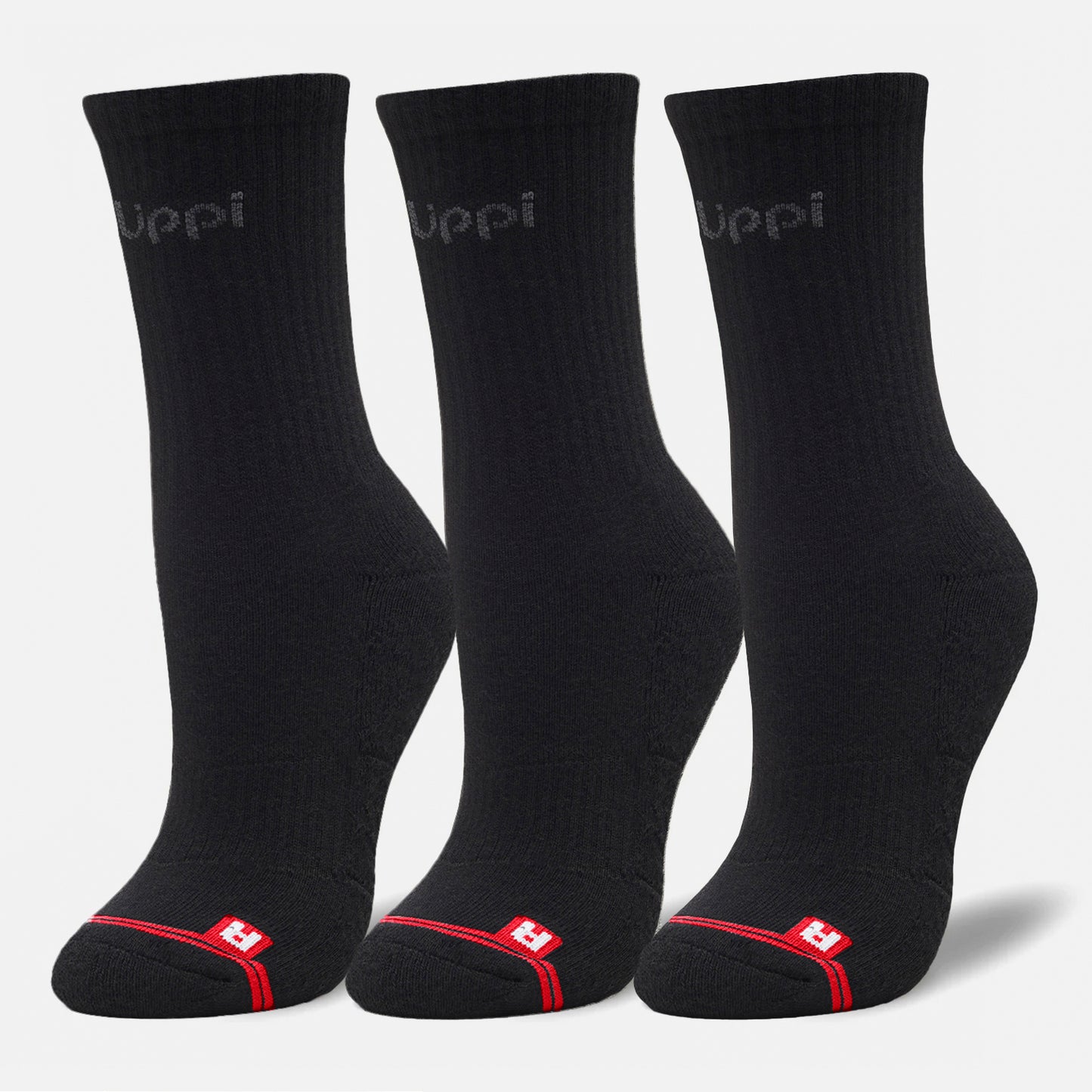 Calcetín Unisex Logo Lippi Pack Mid Negro Lippi