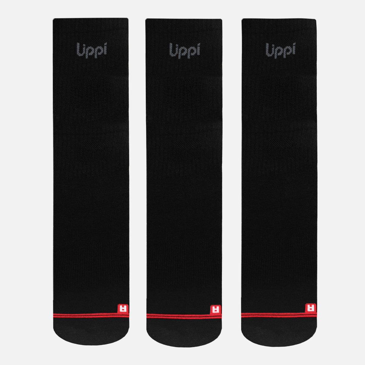 Calcetines Logo Lippi Pack Long Negro Lippi