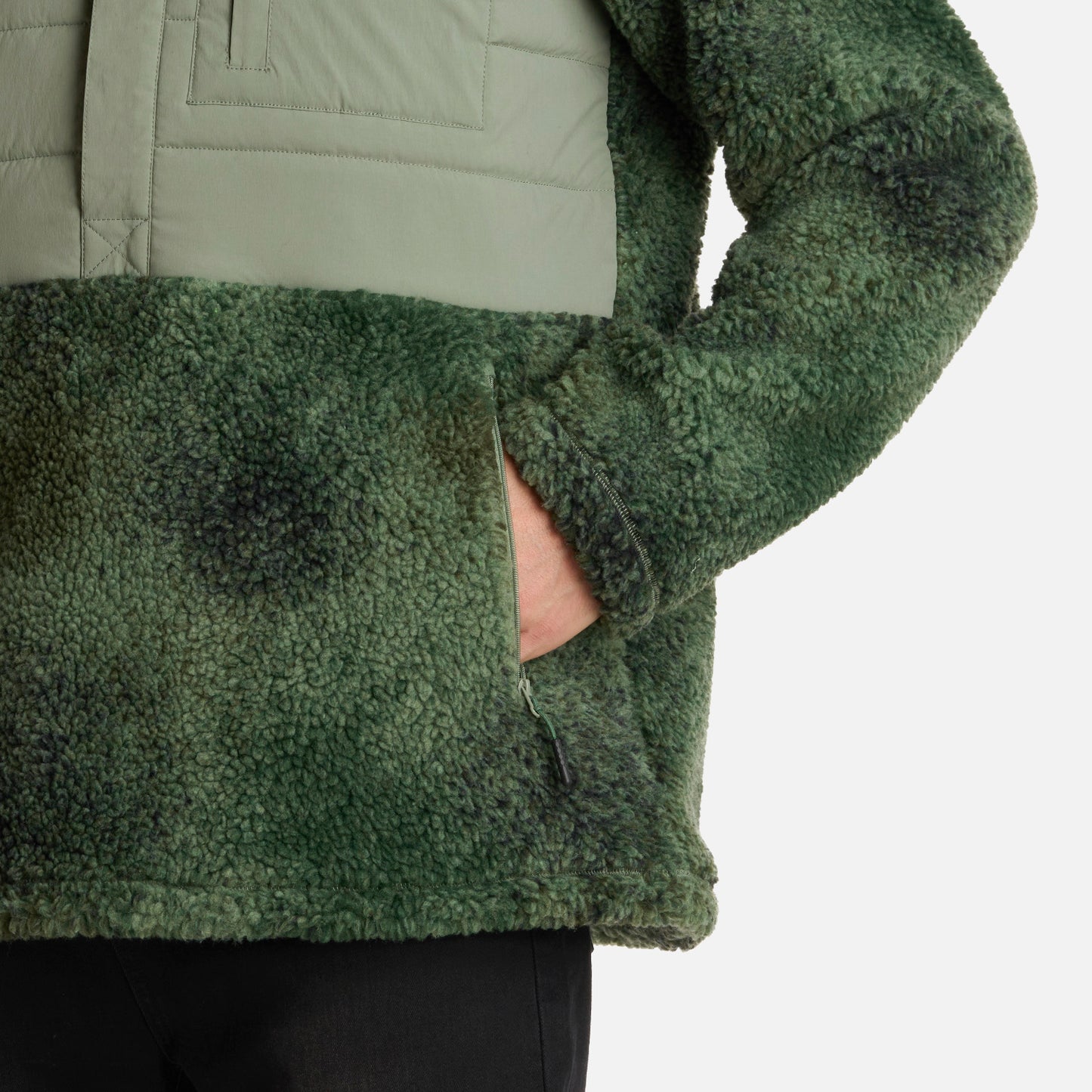 Polar Hombre Glaciar Sherpa-Pro 14 Zip Jacket Print Jade Lippi