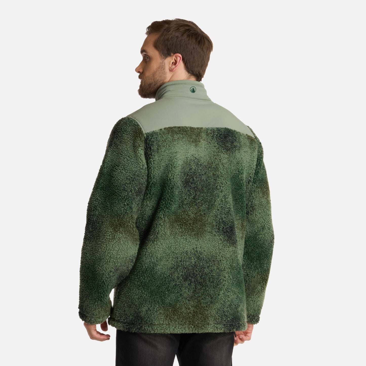 Polar Hombre Glaciar Sherpa-Pro 14 Zip Jacket Print Jade Lippi